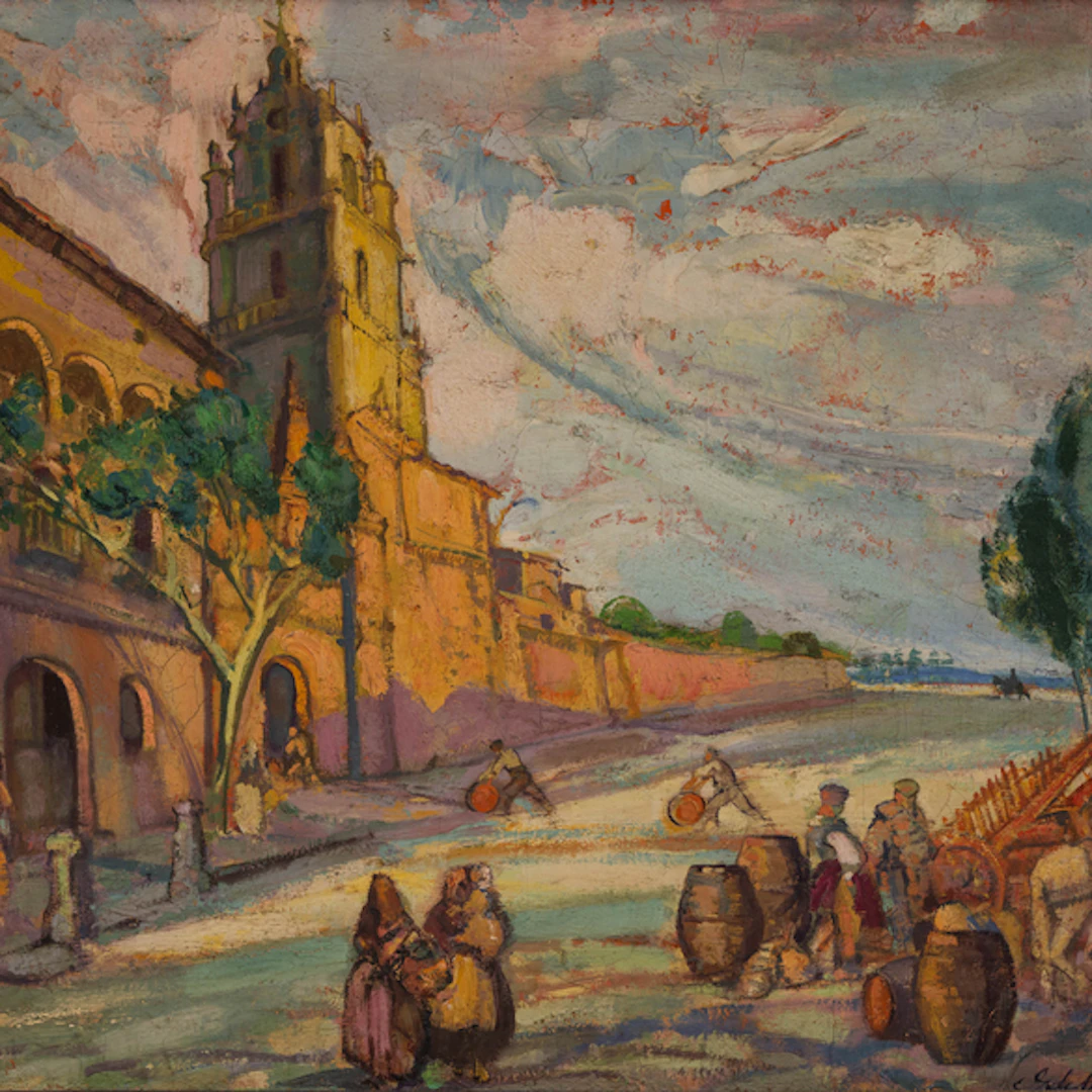 "Tarde en la Iglesia de los Arcos" Authorship: GUSTAVO DE MAEZTU (Vitoria