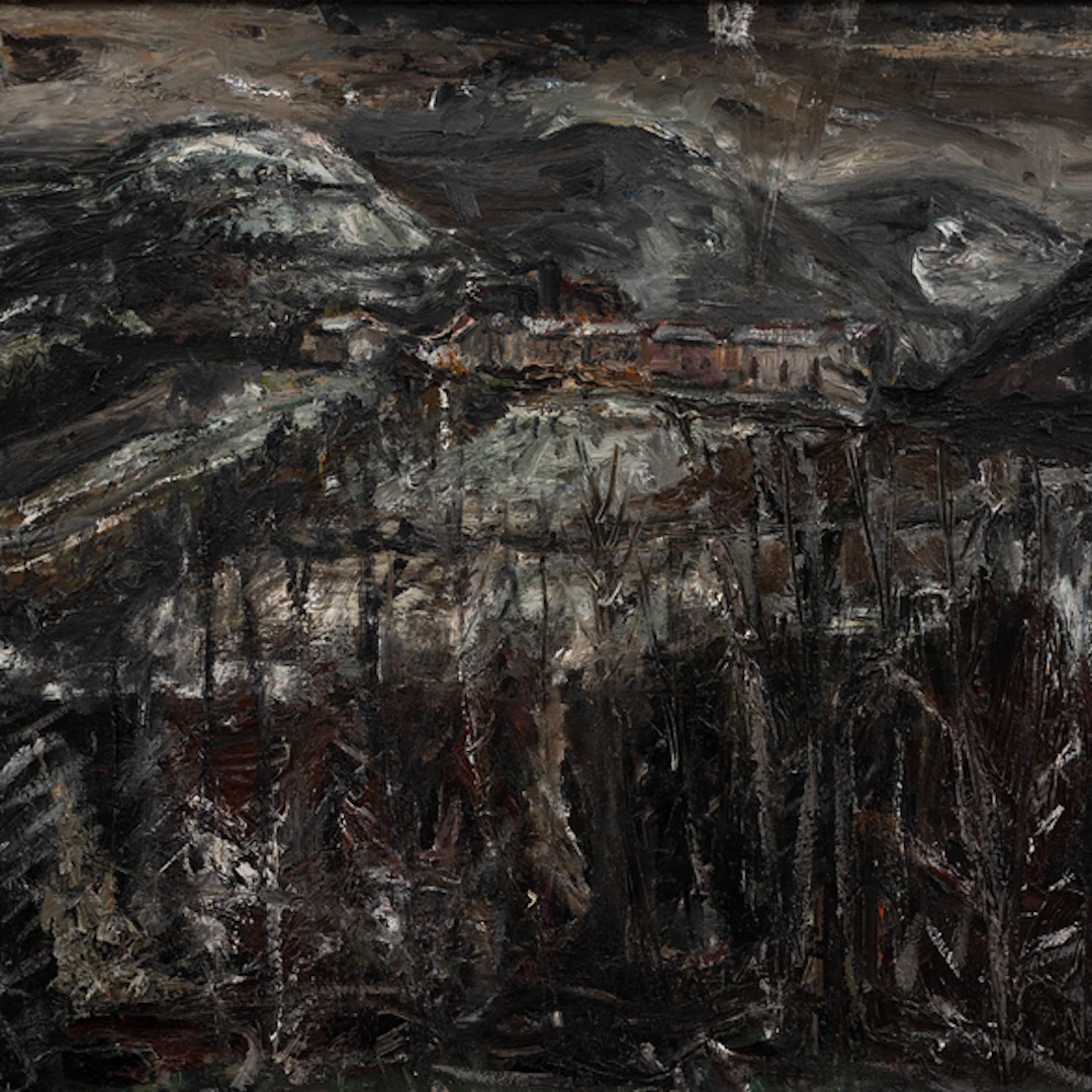 "Vista de Alkiza" Authorship: JUAN LUIS GOENAGA (San Sebastián, 1950 - 2024)