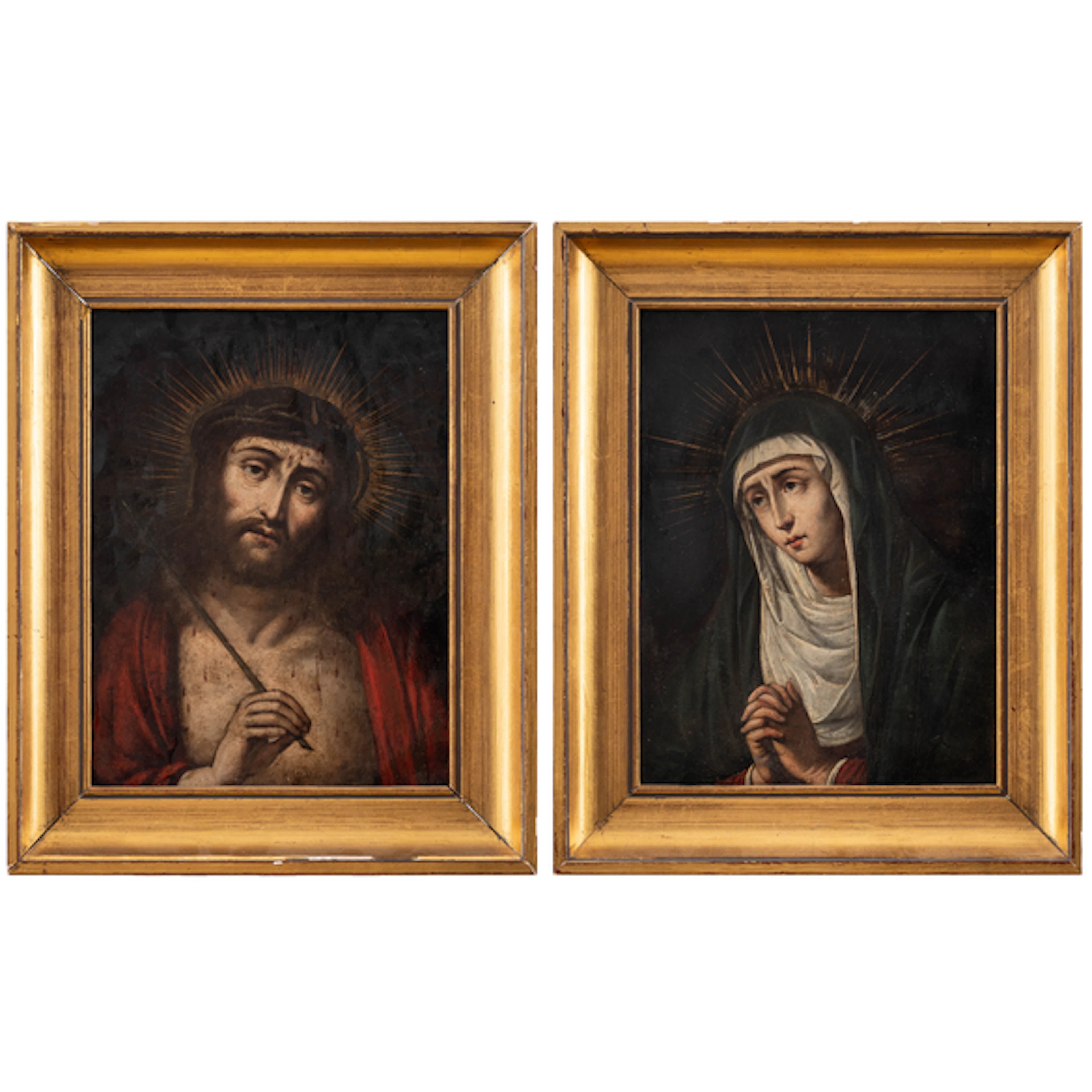 "Virgen y Ecce Homo" Authorship: ESCUELA FLAMENCA DEL SIGLO XVII