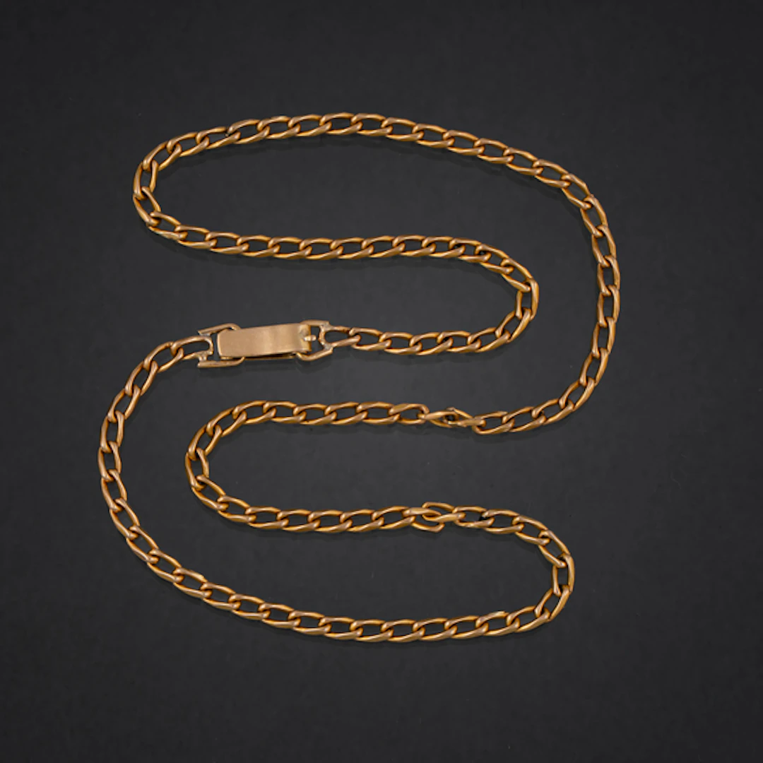 Cadena de eslabones en oro amarillo de 18 kt
