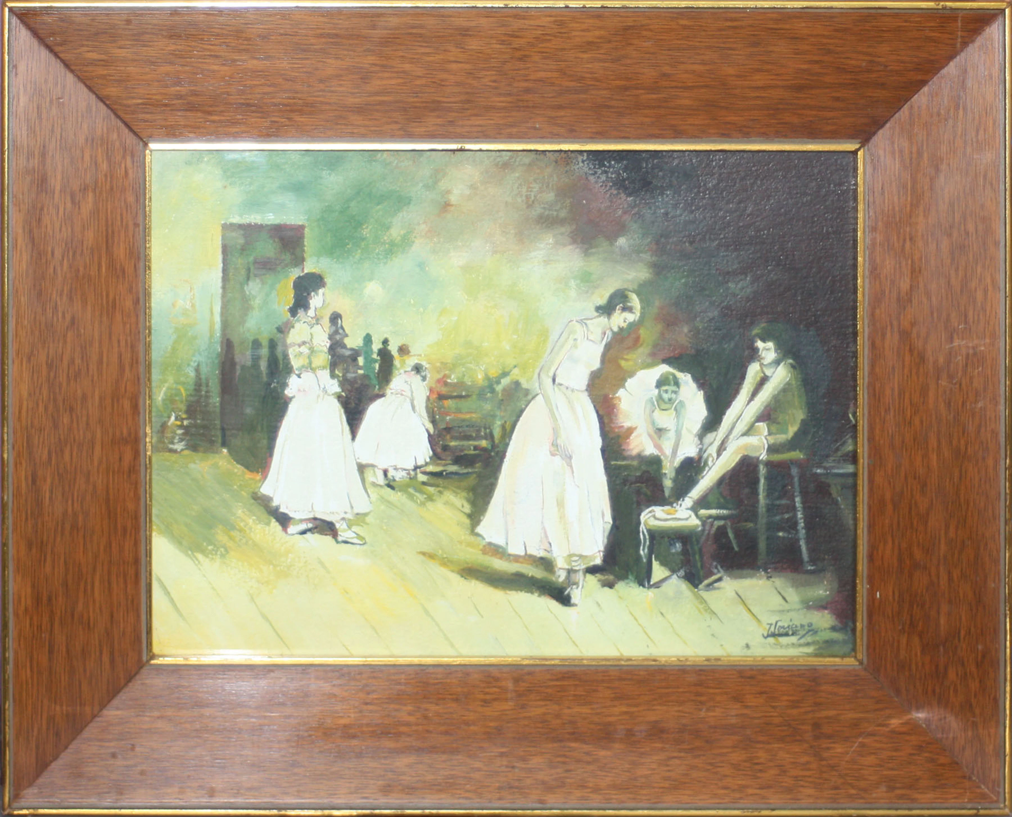 Signed J. Soriano: "Ballet Class" (1974)