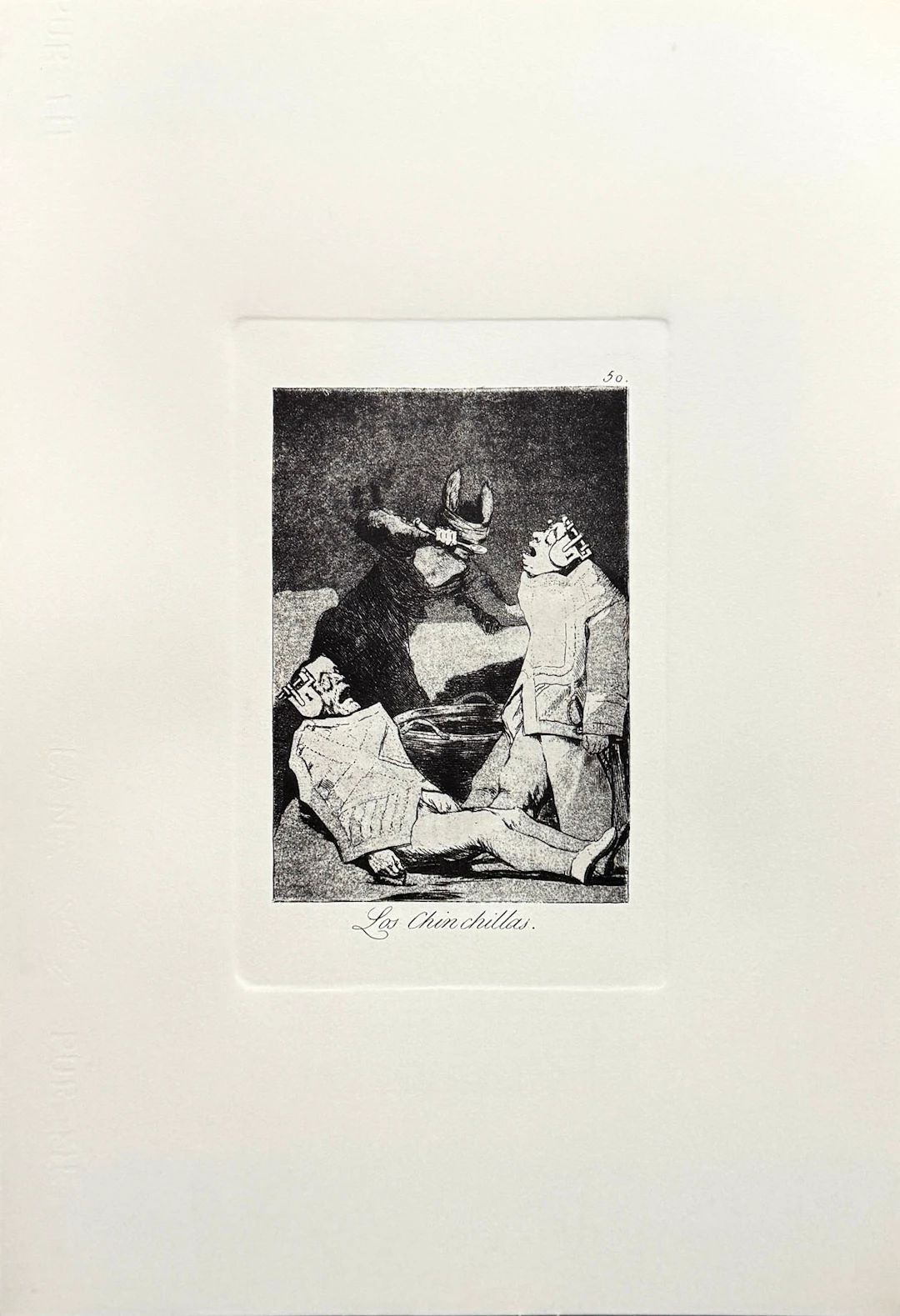 Francisco de Goya: "Los Chinchillas. Los Caprichos 50"