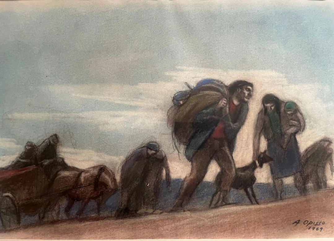 Alfredo Opisso Cardona. "Peasants" 1969