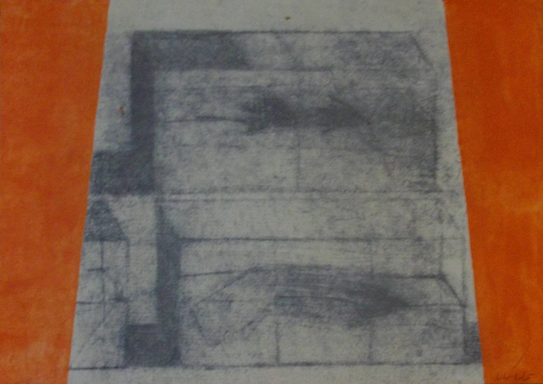 Lluís Lleó. Lithograph "Untitled". 2000. Certificate of Authenticity.