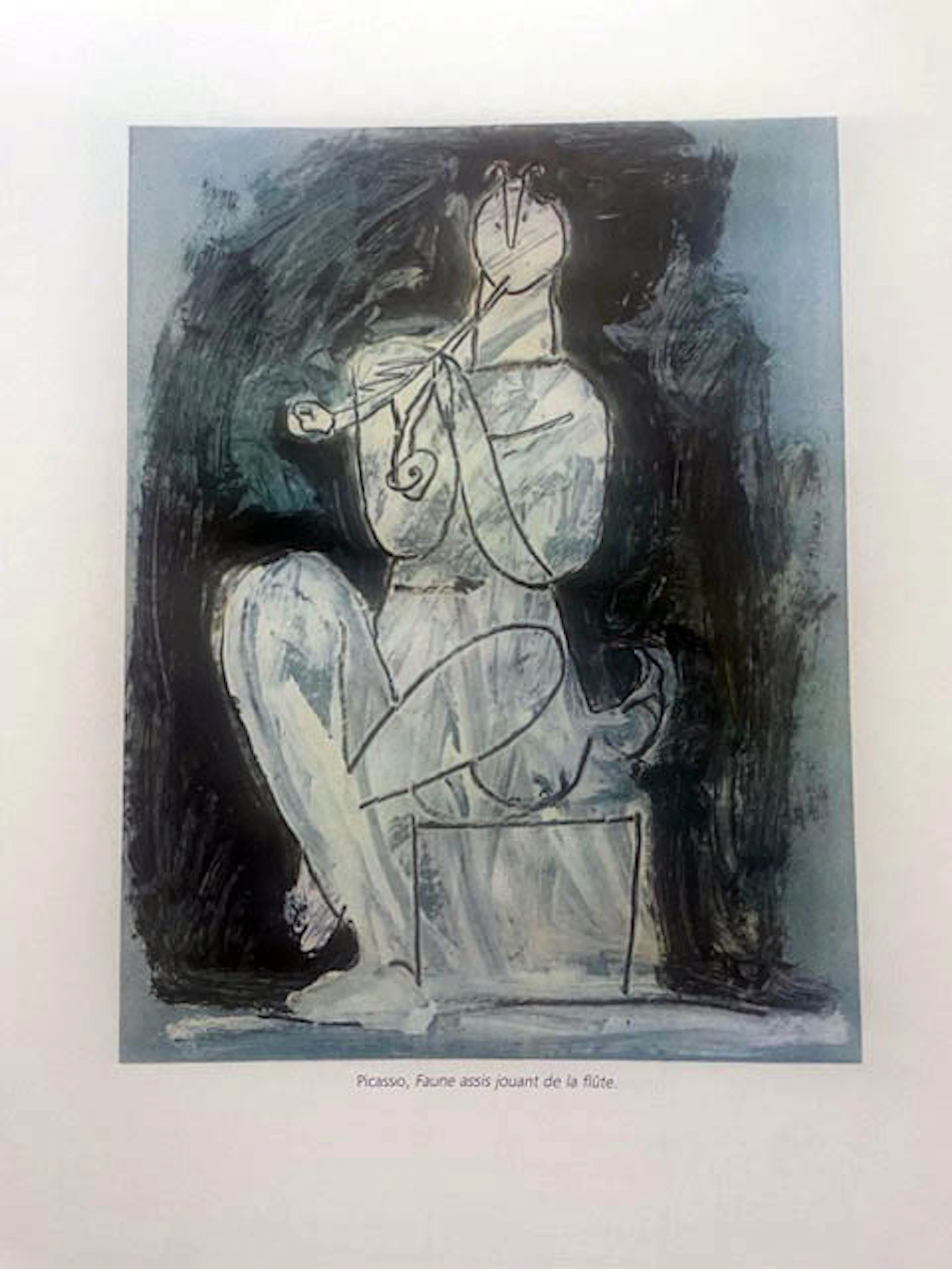 PABLO PICASSO - Seated Faun Playing the Flute