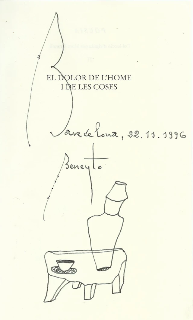 Antonio Beneyto. Ink drawing on paper. Surrealism. Hand-signed. 21