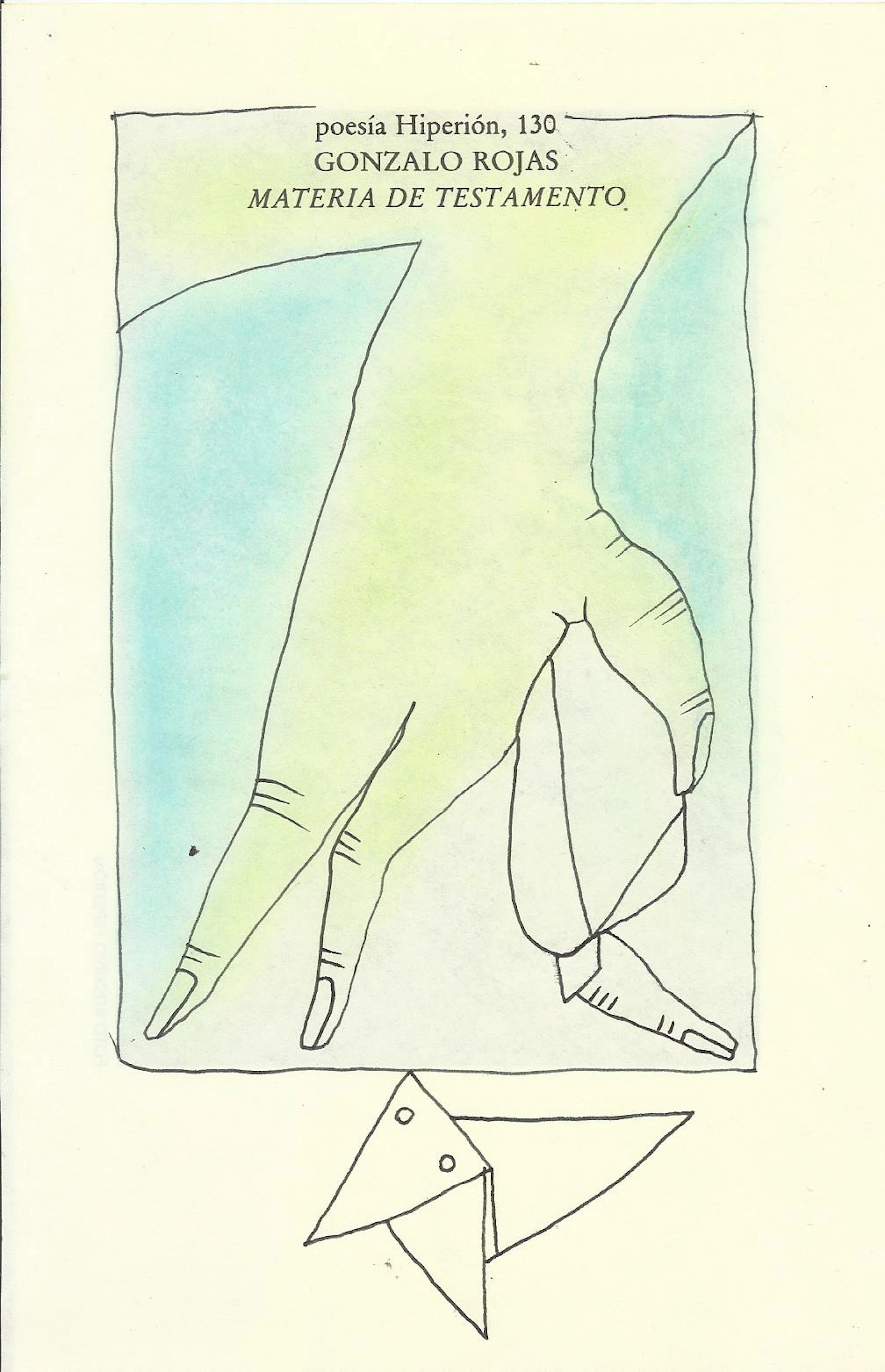 Antonio Beneyto. Ink and colored drawing on paper. Surrealism. Unsigned.