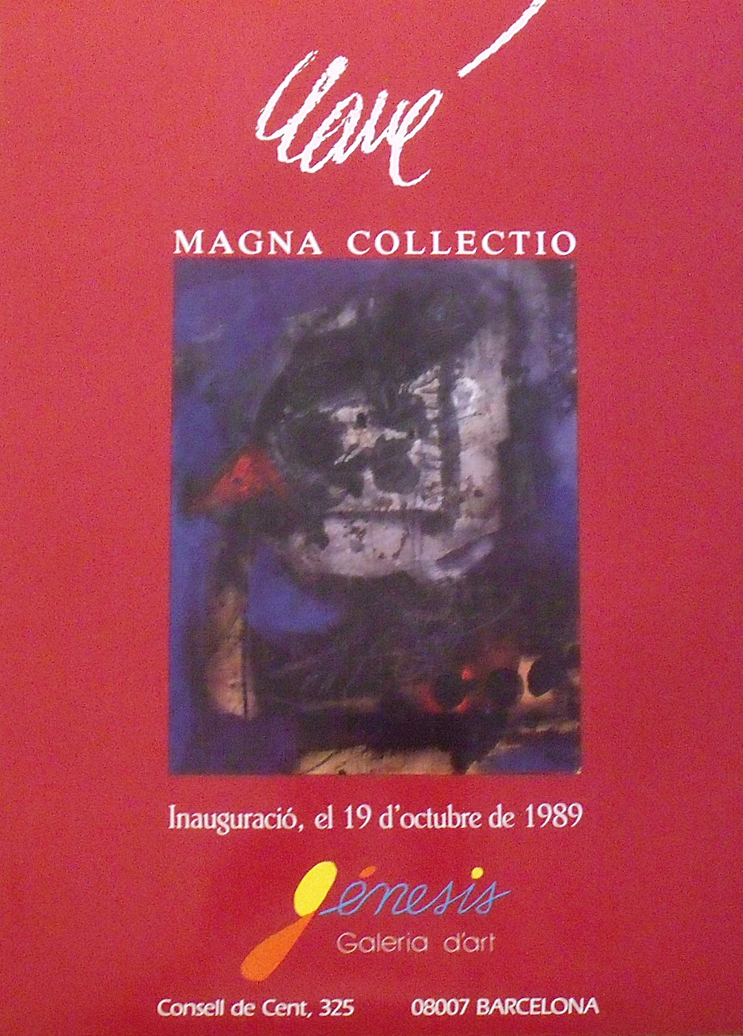 Antoni Clave. "Magna Collectio" Exhibition Poster. 1989. Genesis Art
