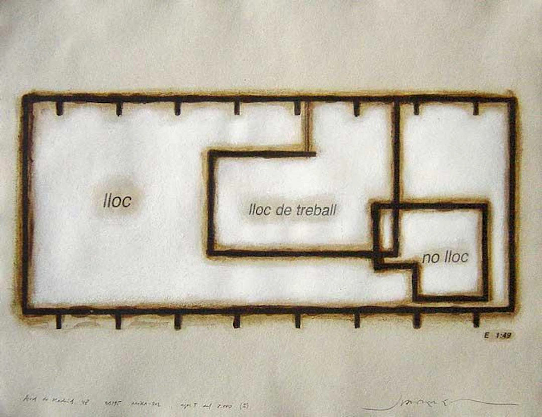 Salvador Juanpere: "Lloc, lloc de treball, not lloc" (2000)
