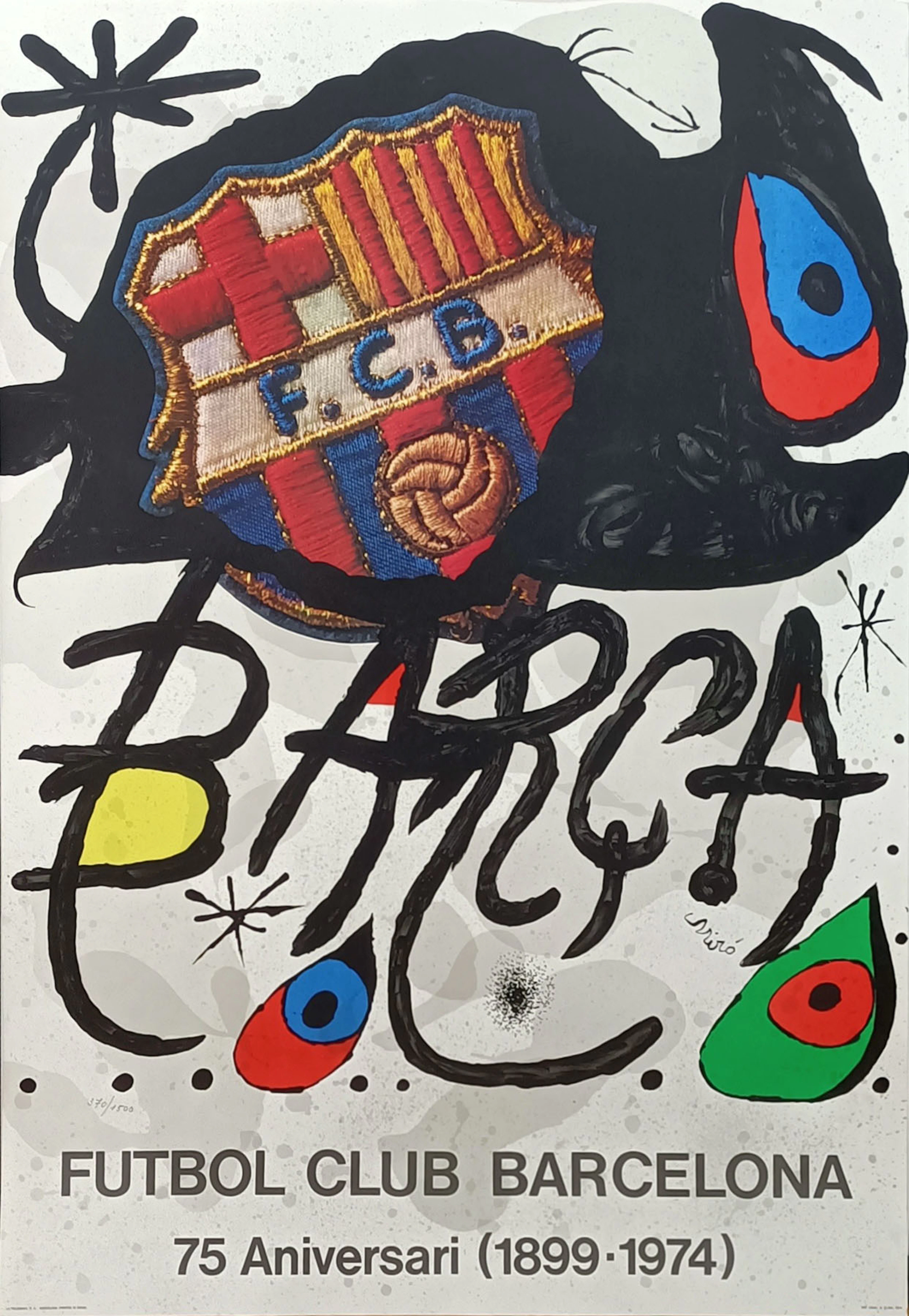 Joan Miró: "Poster for the 75th anniversary of Futbol Club Barcelona"