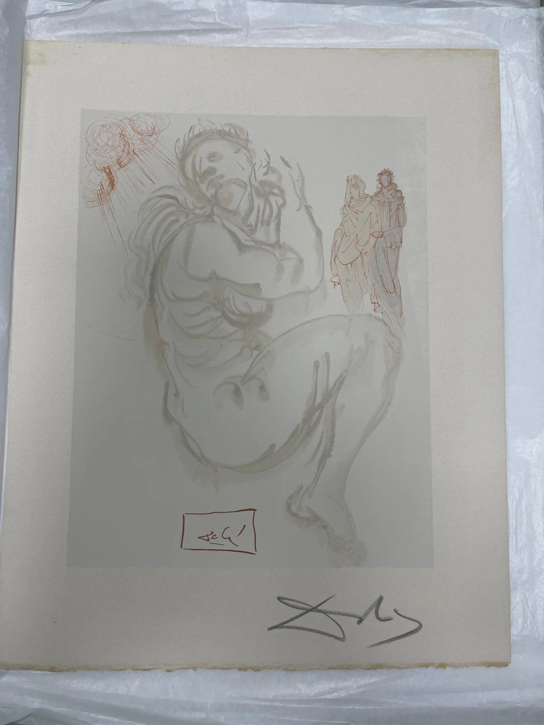 Salvador Dalí - Purgatory 16 - The Crouching Soul