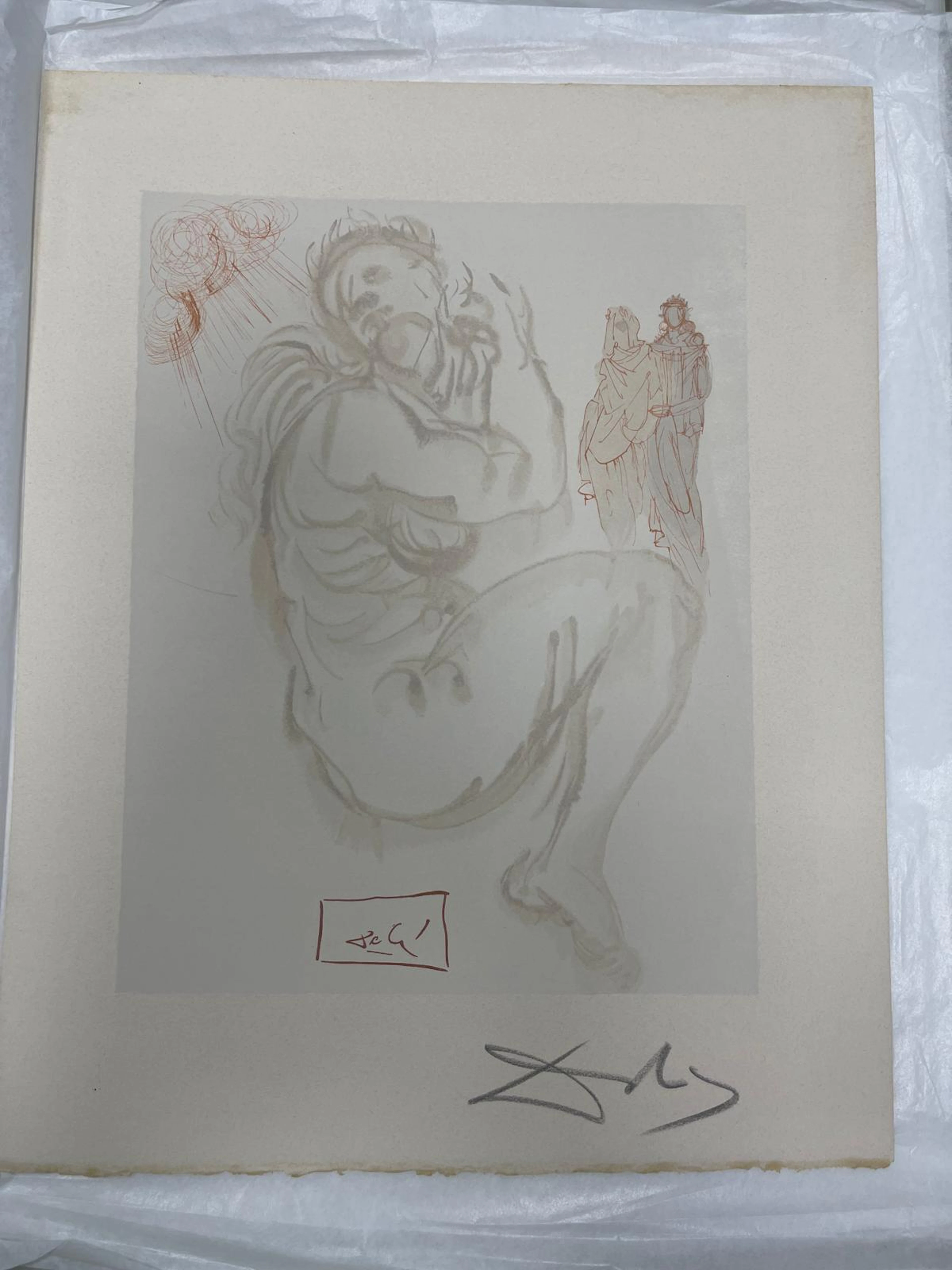 Salvador Dalí - Purgatory 16 - The Crouching Soul