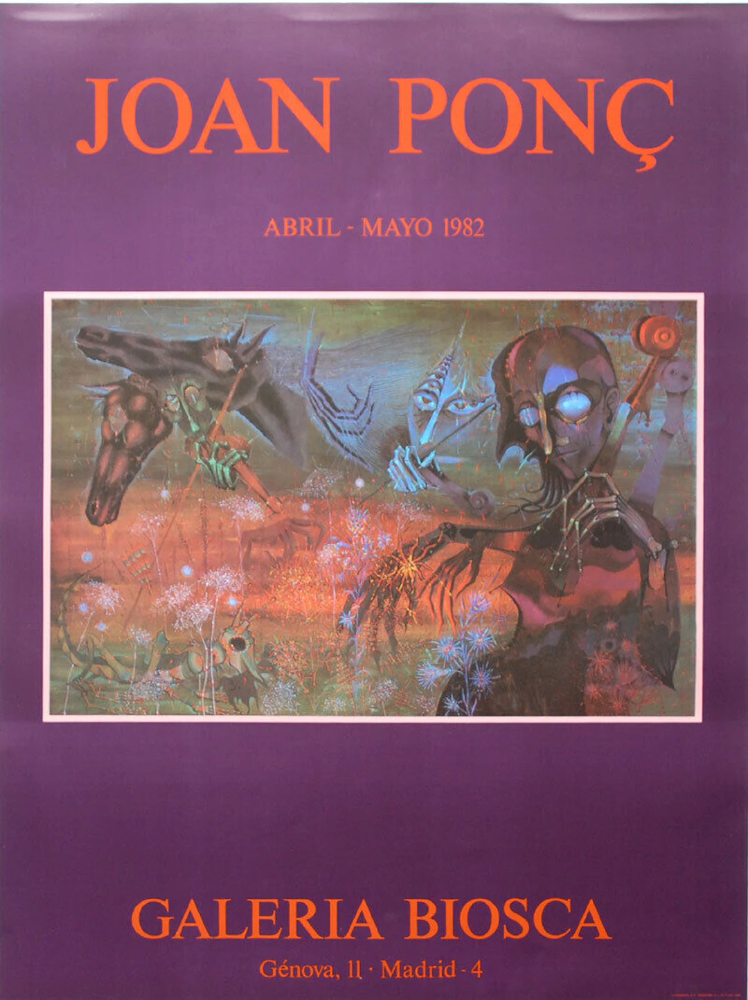 Joan Ponç-Galeria Biosca 1982
