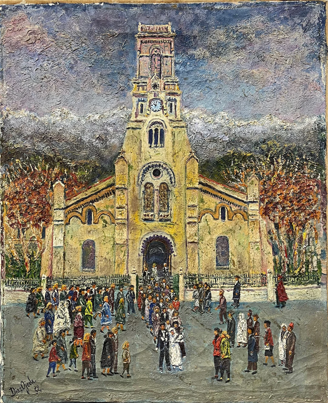 Ángel Díaz Ojeda: "A wedding in the Church of Blida" (1952)