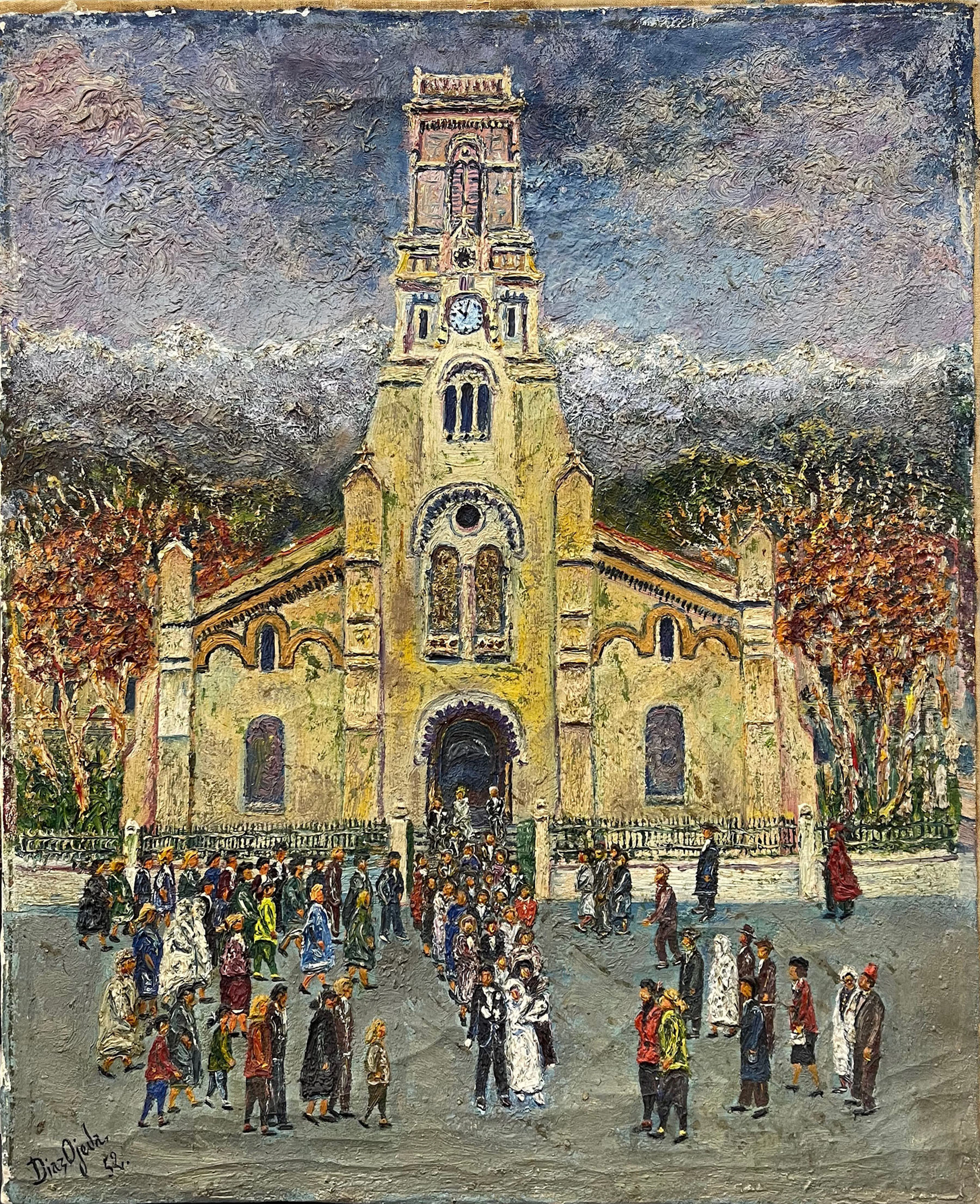 Ángel Díaz Ojeda: "A wedding in the Church of Blida" (1952)