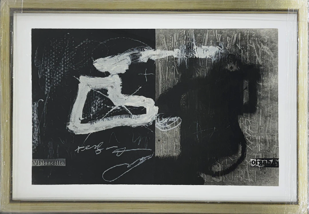 Antoni Tàpies: "Variations on a musical theme 13" (1987)