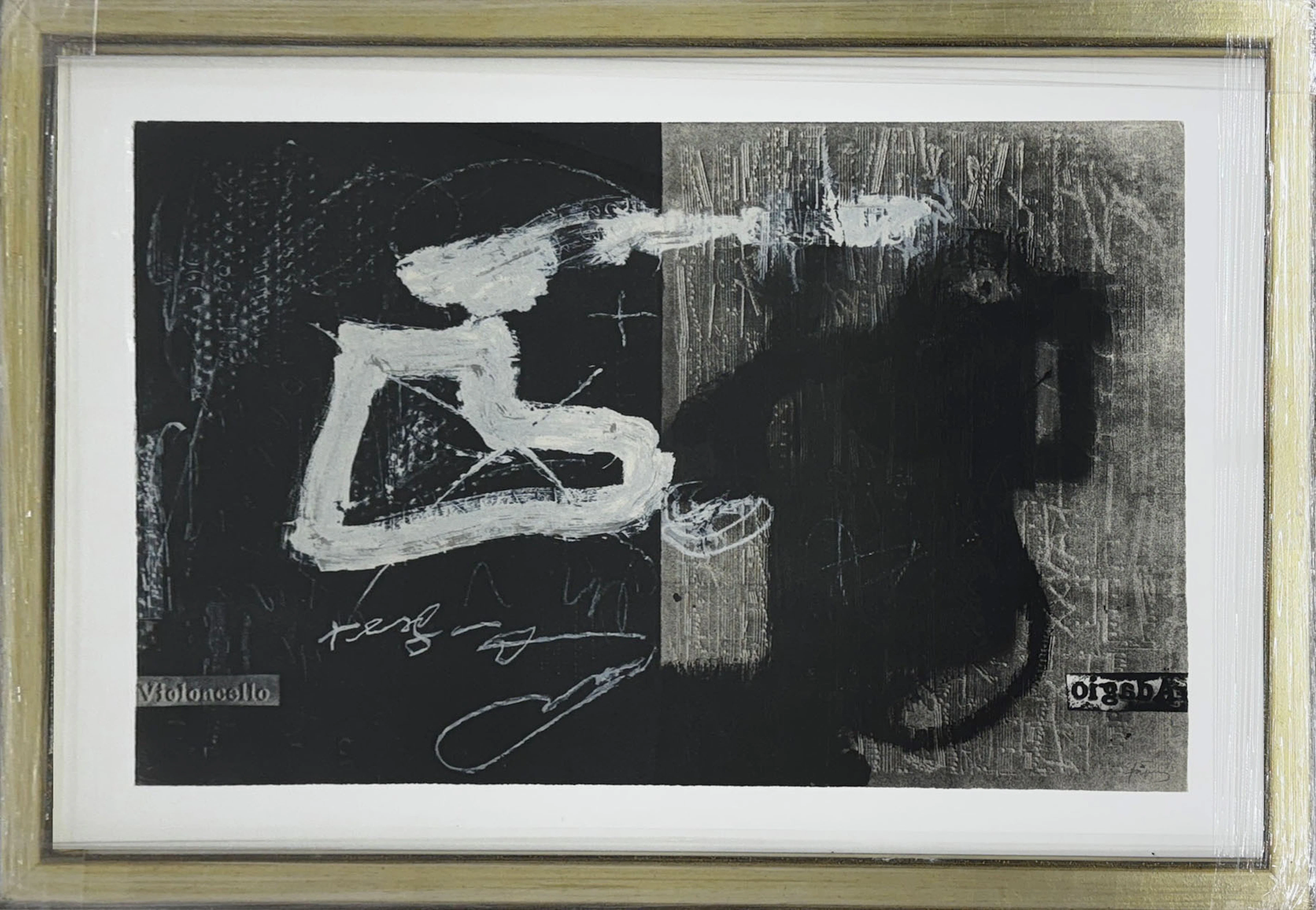 Antoni Tàpies: "Variations on a musical theme 13" (1987)