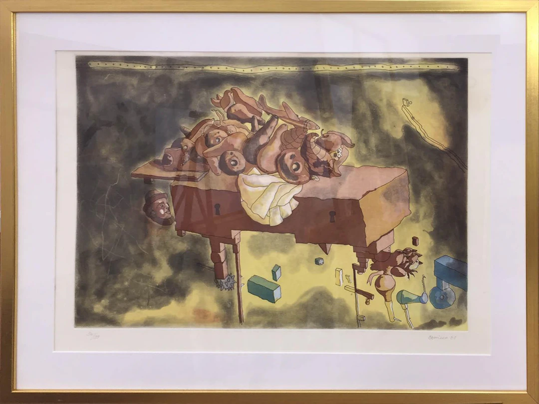 Jorge Castillo: Untitled engraving 30/99