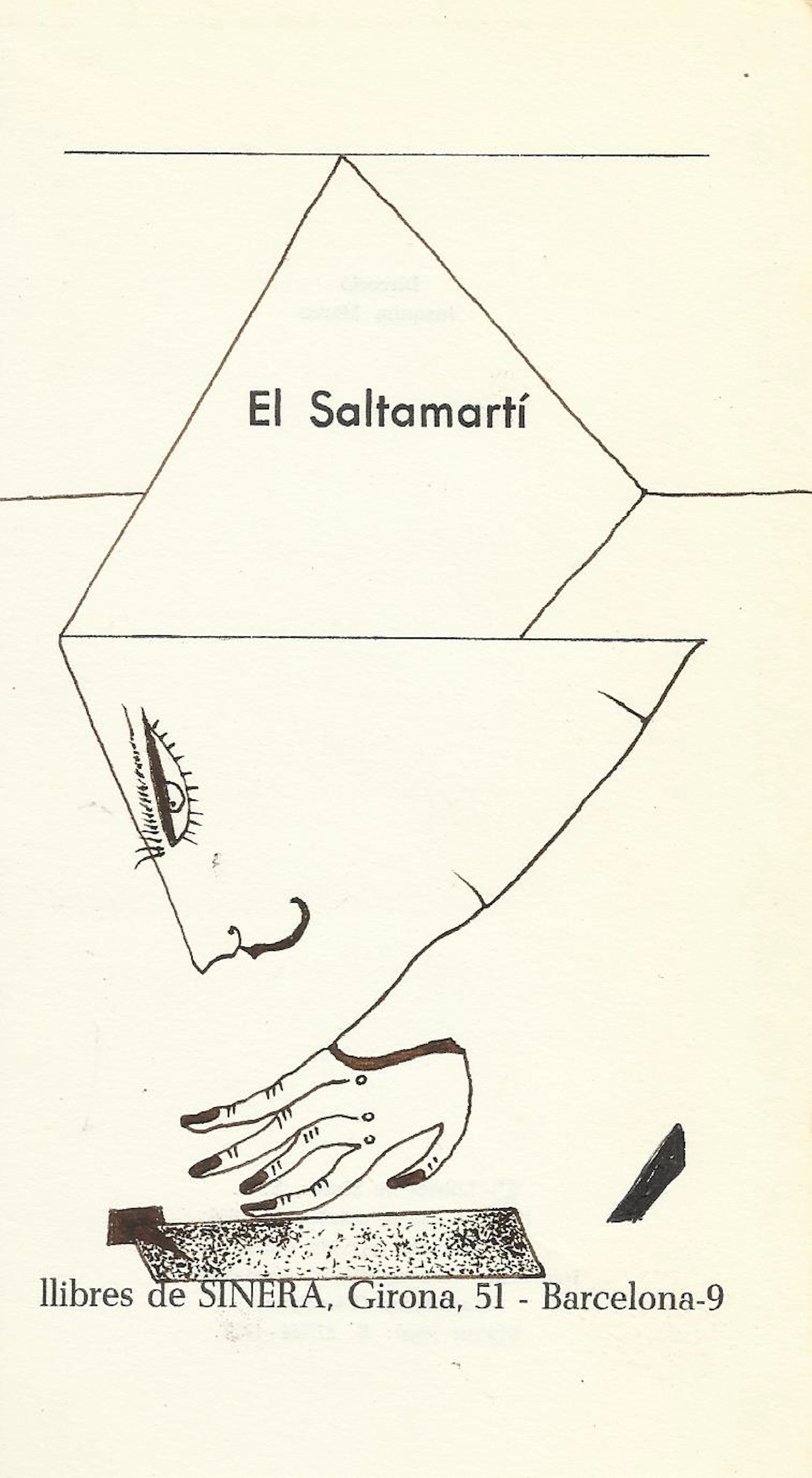 Antonio Beneyto. Ink drawing on paper. Surrealism. Unsigned. 18 x 10 cm.