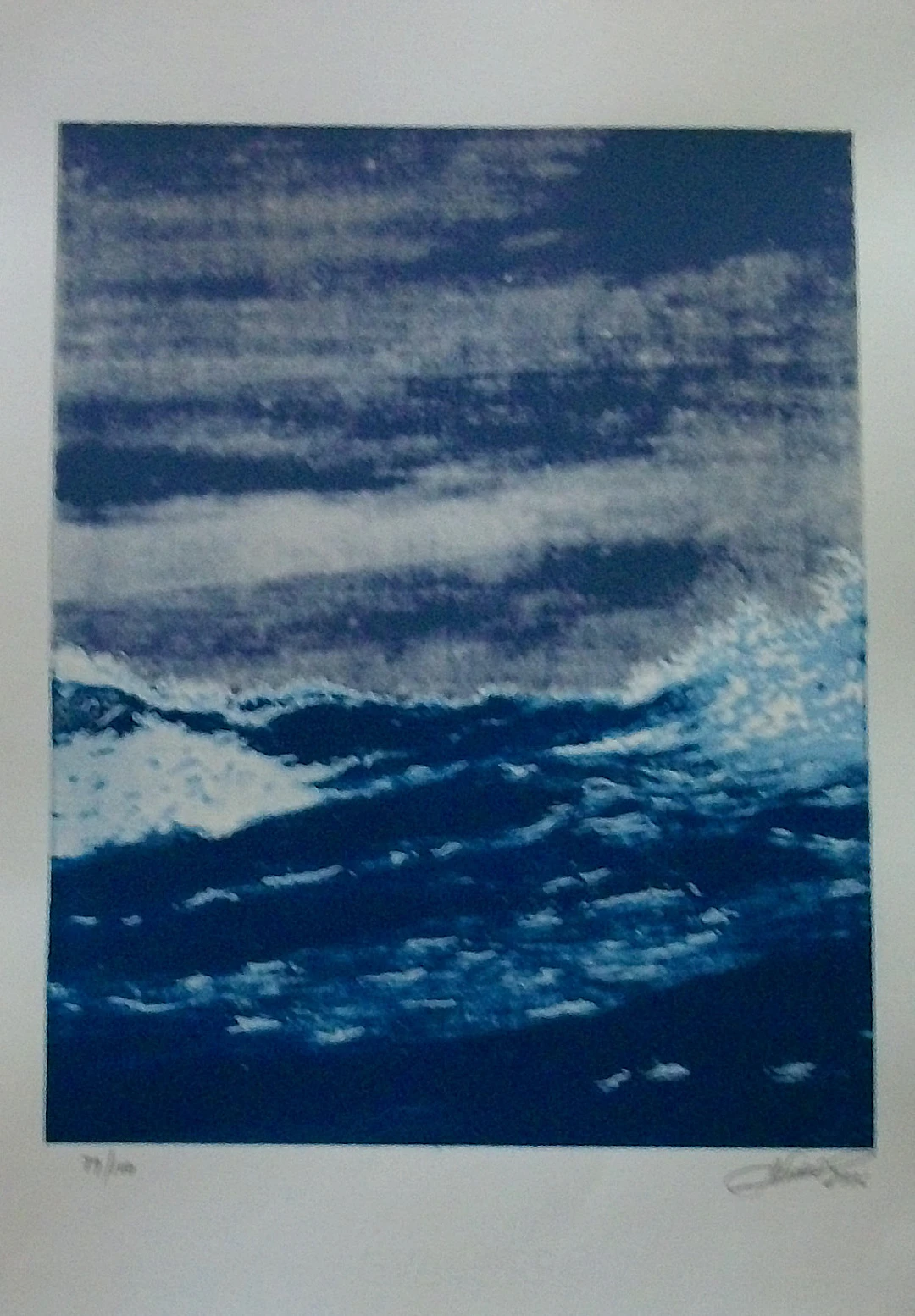 Albert Vidal. Serigraph “Ona”. “Wave”. Hand-signed. Numbered 79/100.