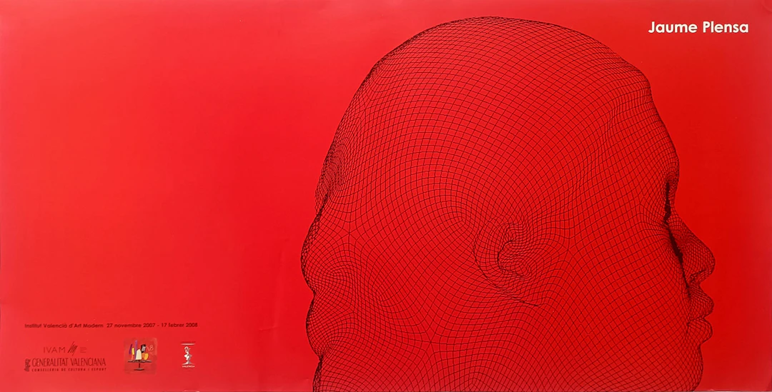 Jaume Plensa: poster for IVAM exhibition 2007-2008