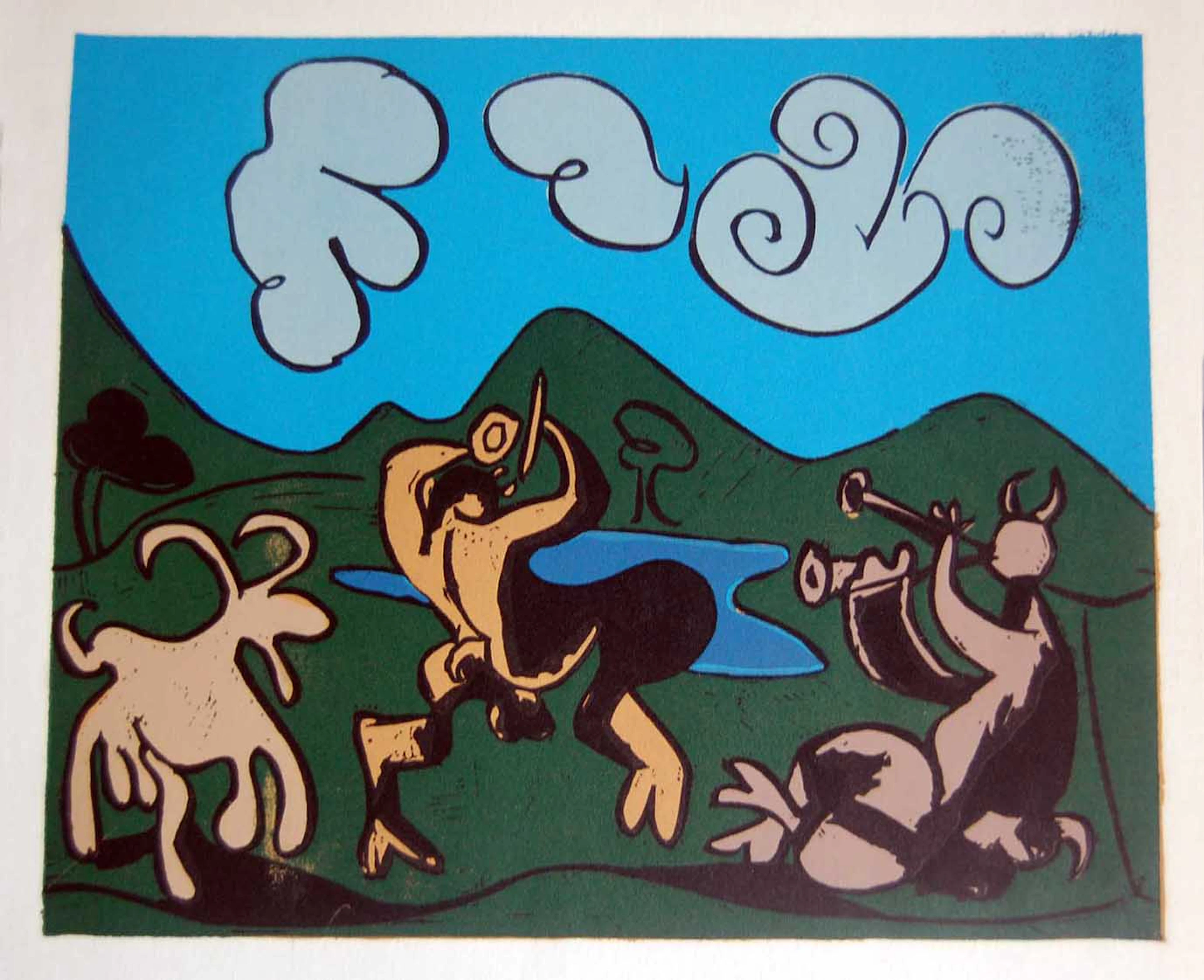 Pablo Picasso - Fauns and goat