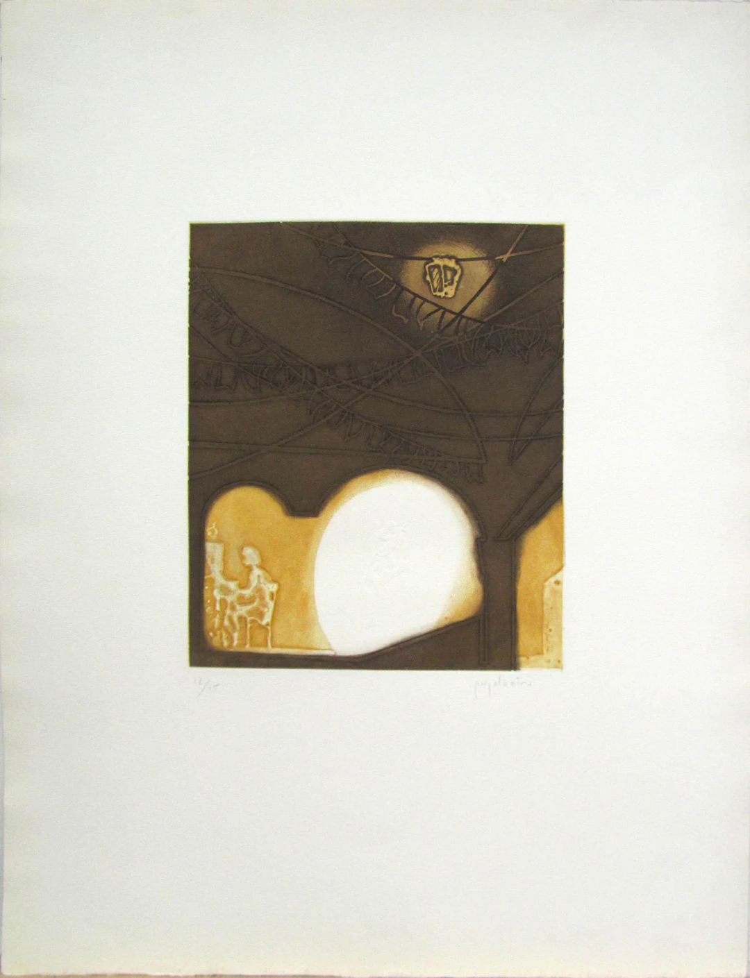 Ramón Pujol Boira: Untitled engraving 12/25