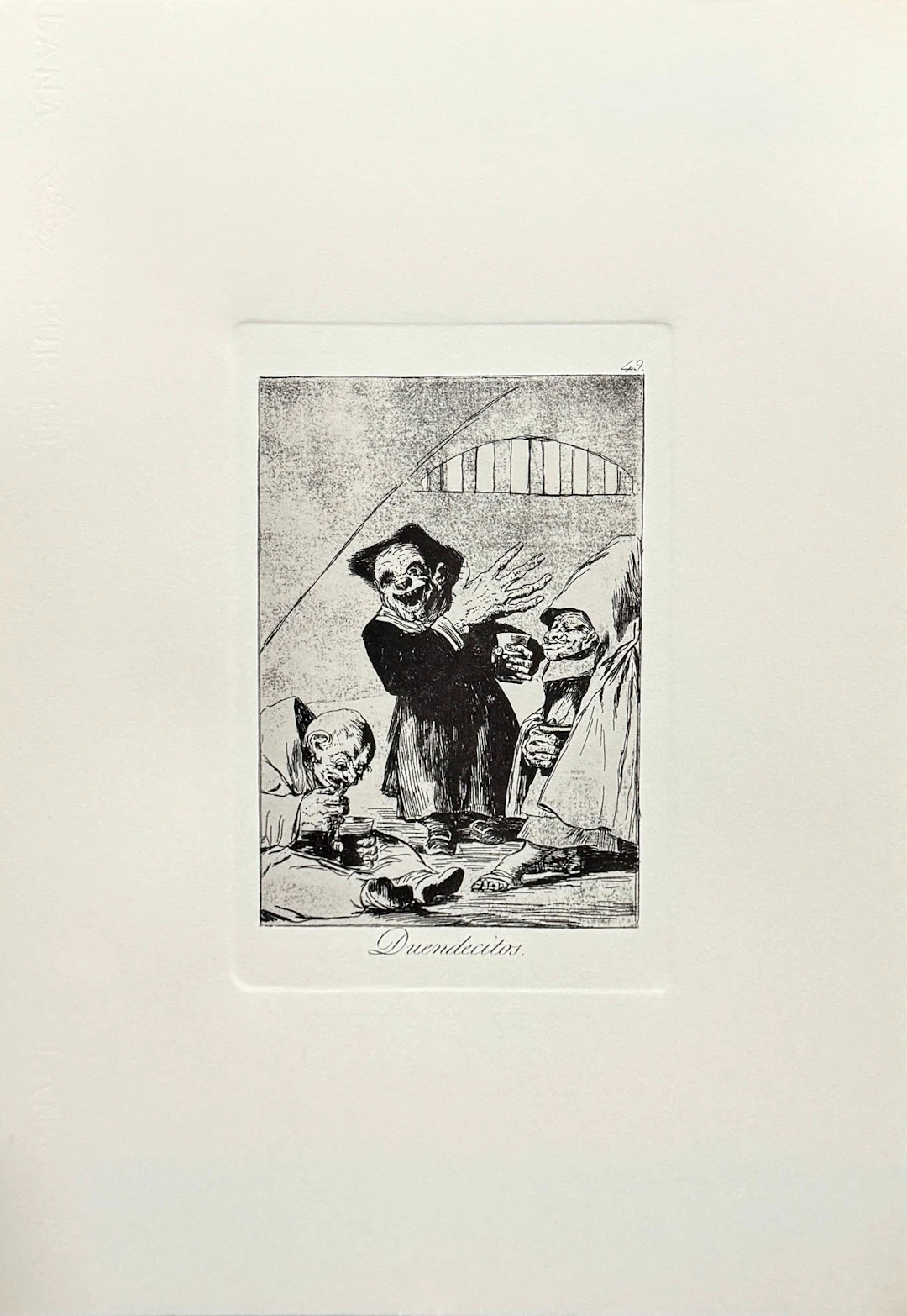 Francisco de Goya: "Duendecitos. Los Caprichos 49"