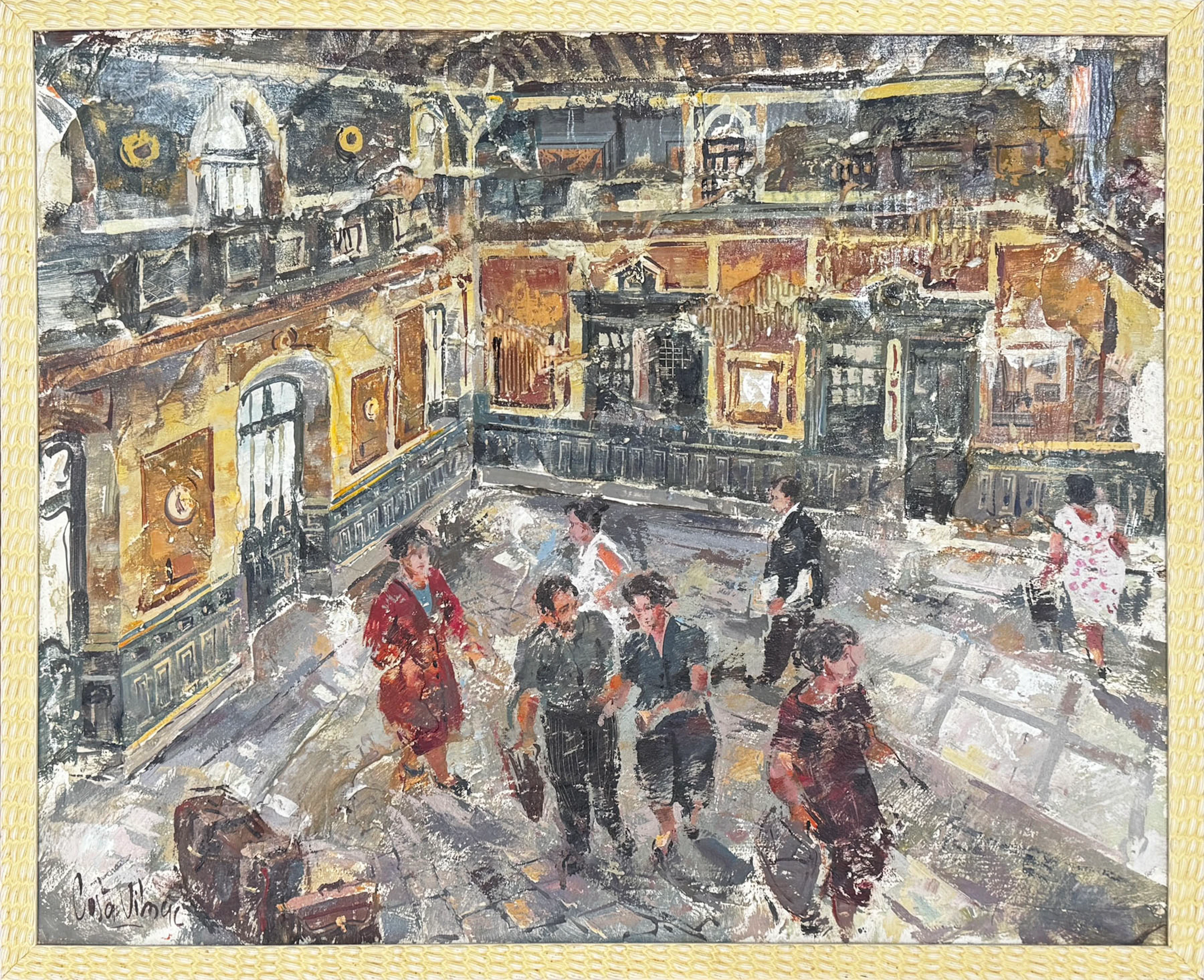 Josep Costa Vila: "Viatgers in an old station"