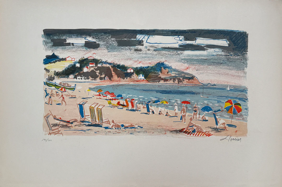 Frederic Lloveras: "Beach Scene" 195/300