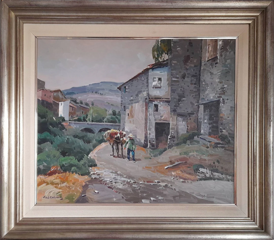 José María Vilà Cañellas Landscape with Donkey