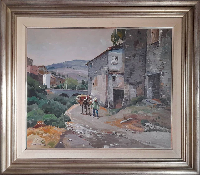 José María Vilà Cañellas Landscape with Donkey