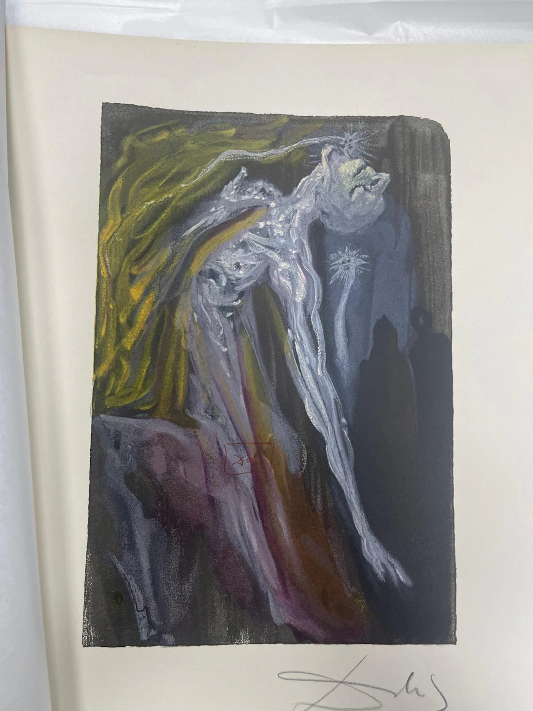 Salvador Dalí - Purgatory 15 - Incandescent Spectral Figure / Angel