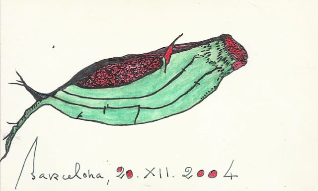 Antonio Beneyto. Ink and colored drawing on paper. Surrealism. Unsigned.