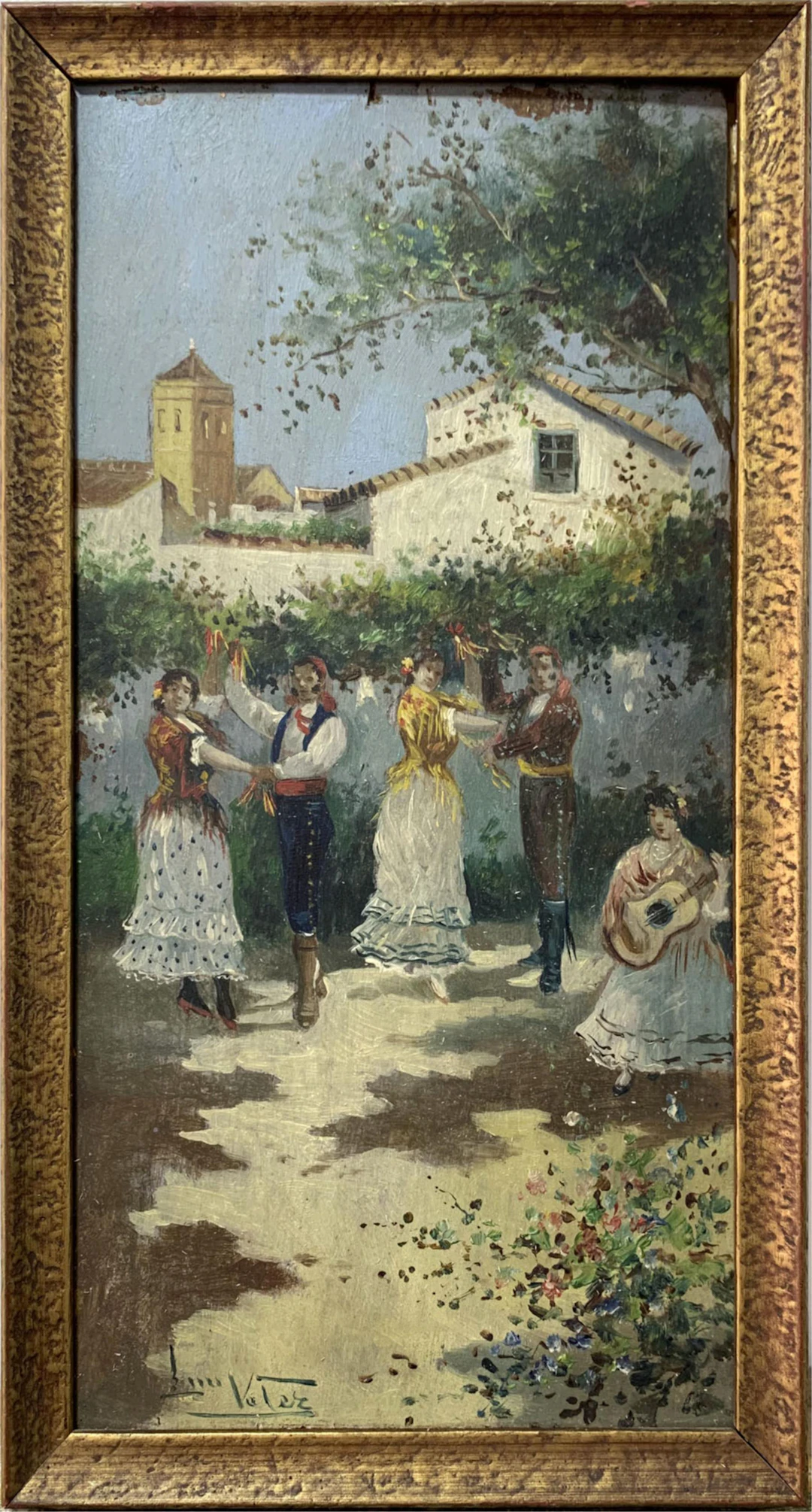 Luis Vélez: "Costumbrista scene" (19th century)