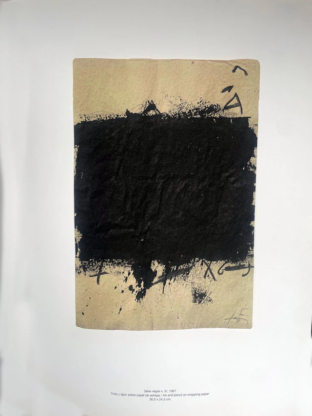 Antoni Tàpies: Sèrie Negre (2017) - Lithograph IV