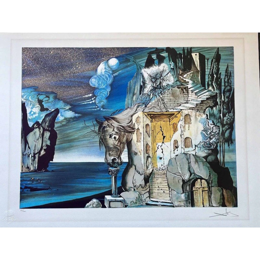 Salvador Dalí: "Le Tristan fou horse" 256/300