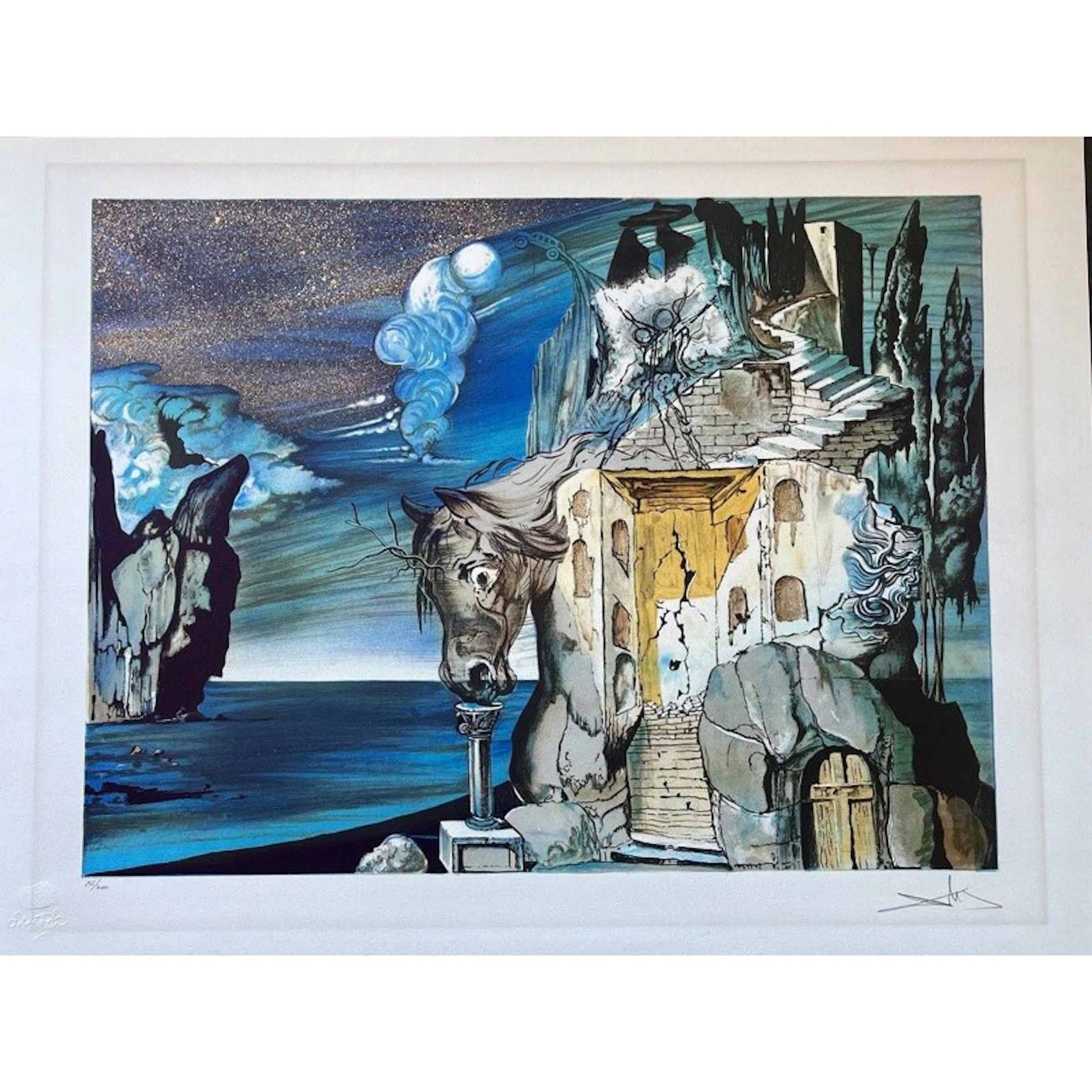 Salvador Dalí: "Le Tristan fou horse" 256/300