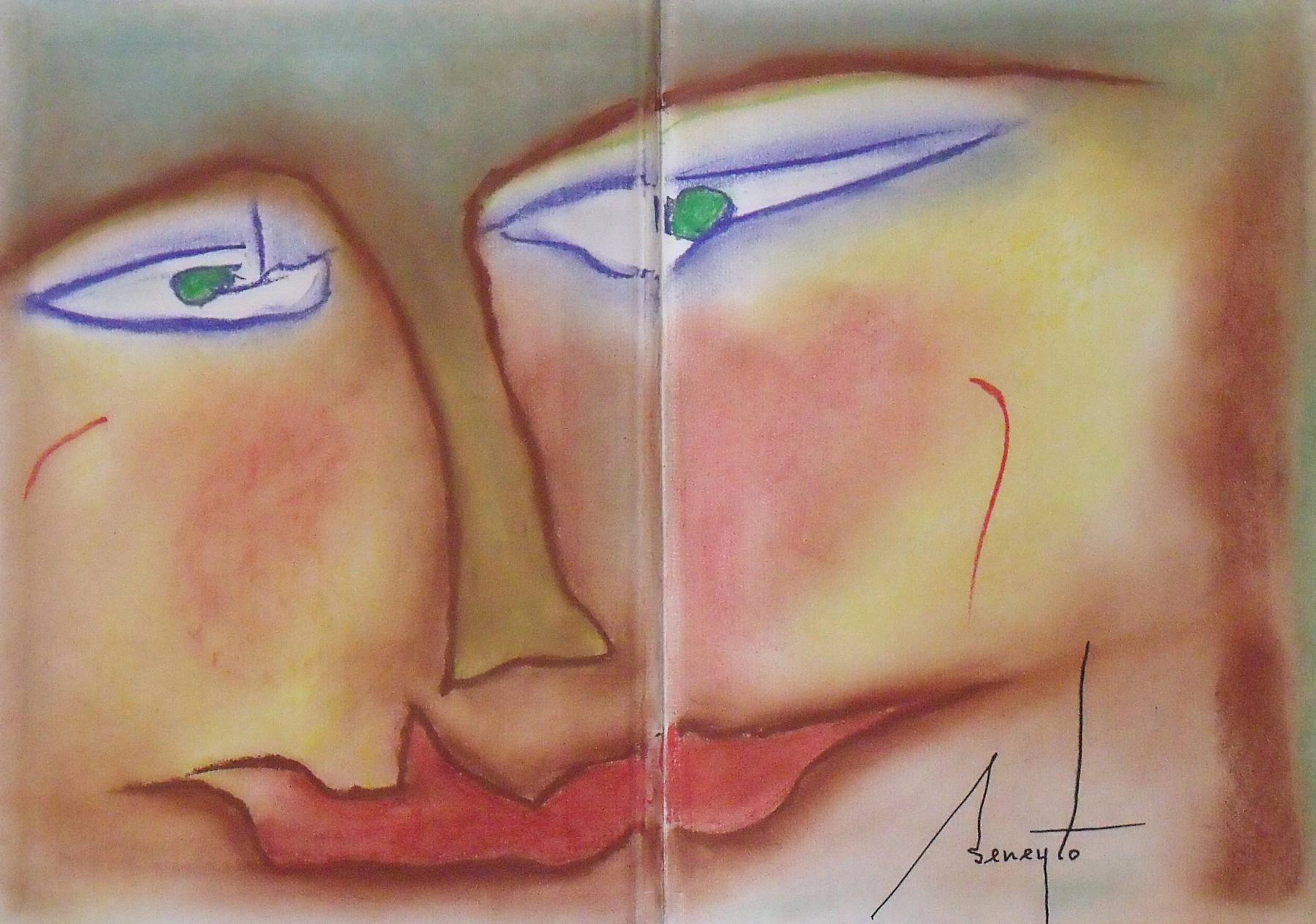 Antonio Beneyto. Colored pencil drawing on paper. "Expensive". Hand