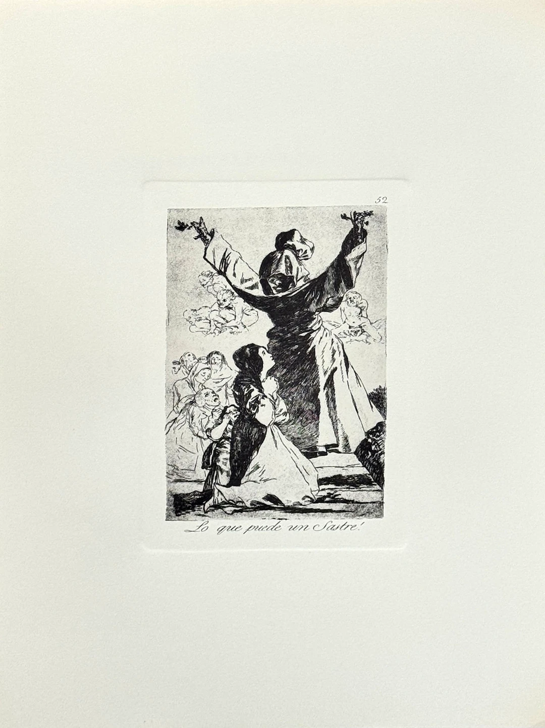 Francisco de Goya: "Lo que puede un Sastre!. Los Caprichos 52"
