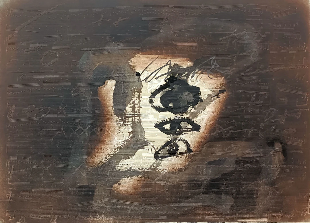 Antoni Tàpies: "Variations on a musical theme 7" (1987) BAT