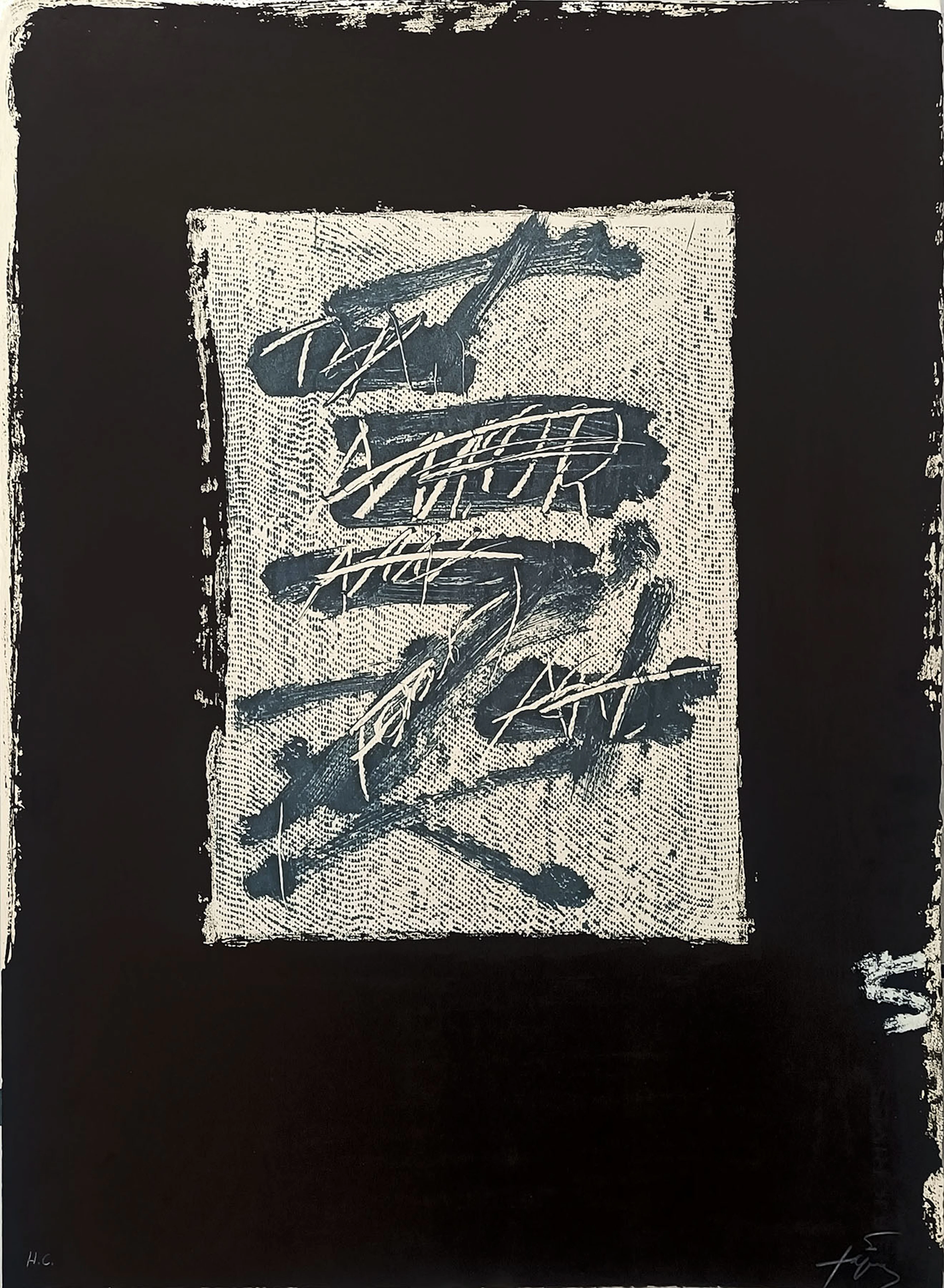 Antoni Tàpies: "Llambrec Material (XV)" (1975) H.C.