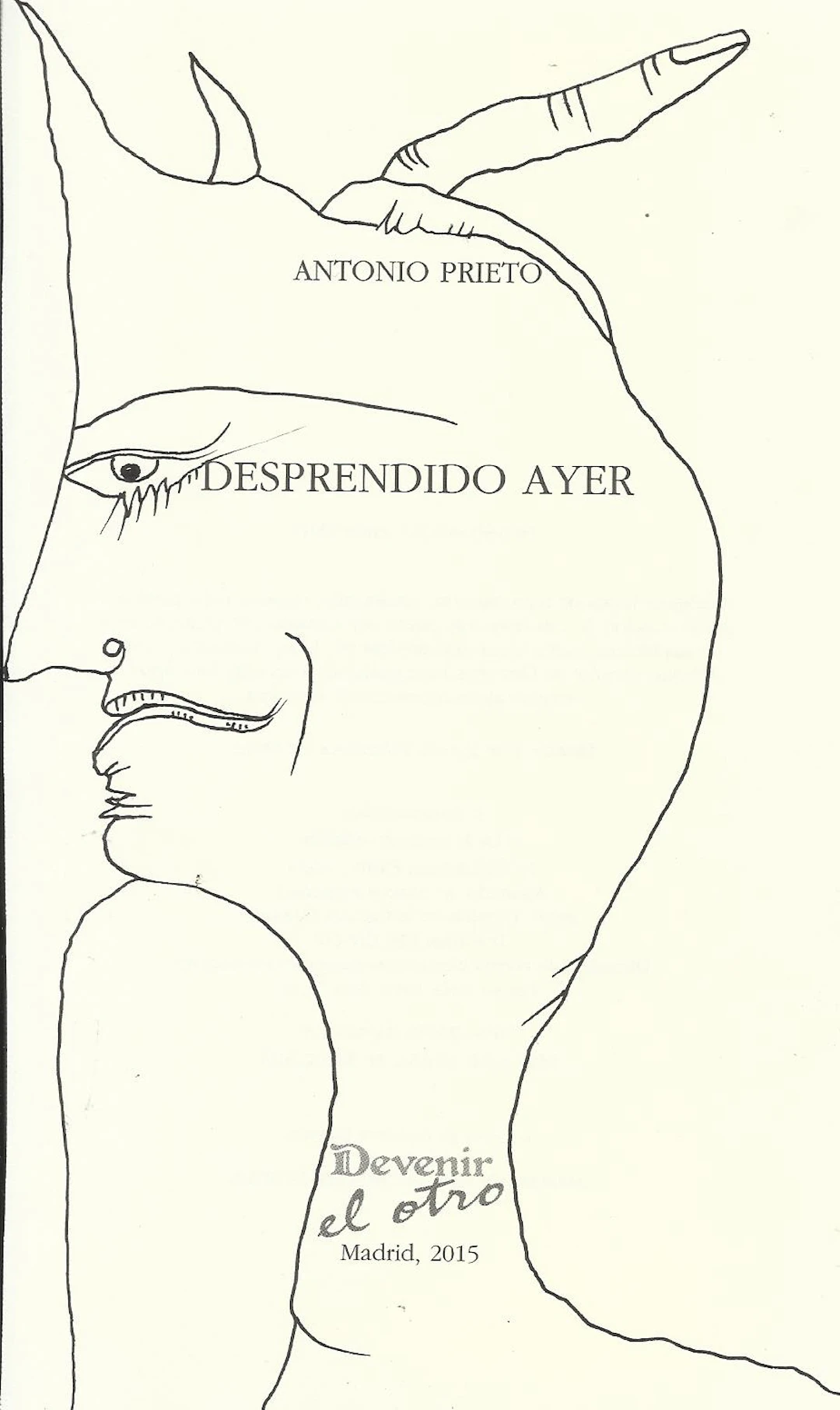 Antonio Beneyto. Ink drawing on paper. Surrealism. Unsigned. 20x12 cm.