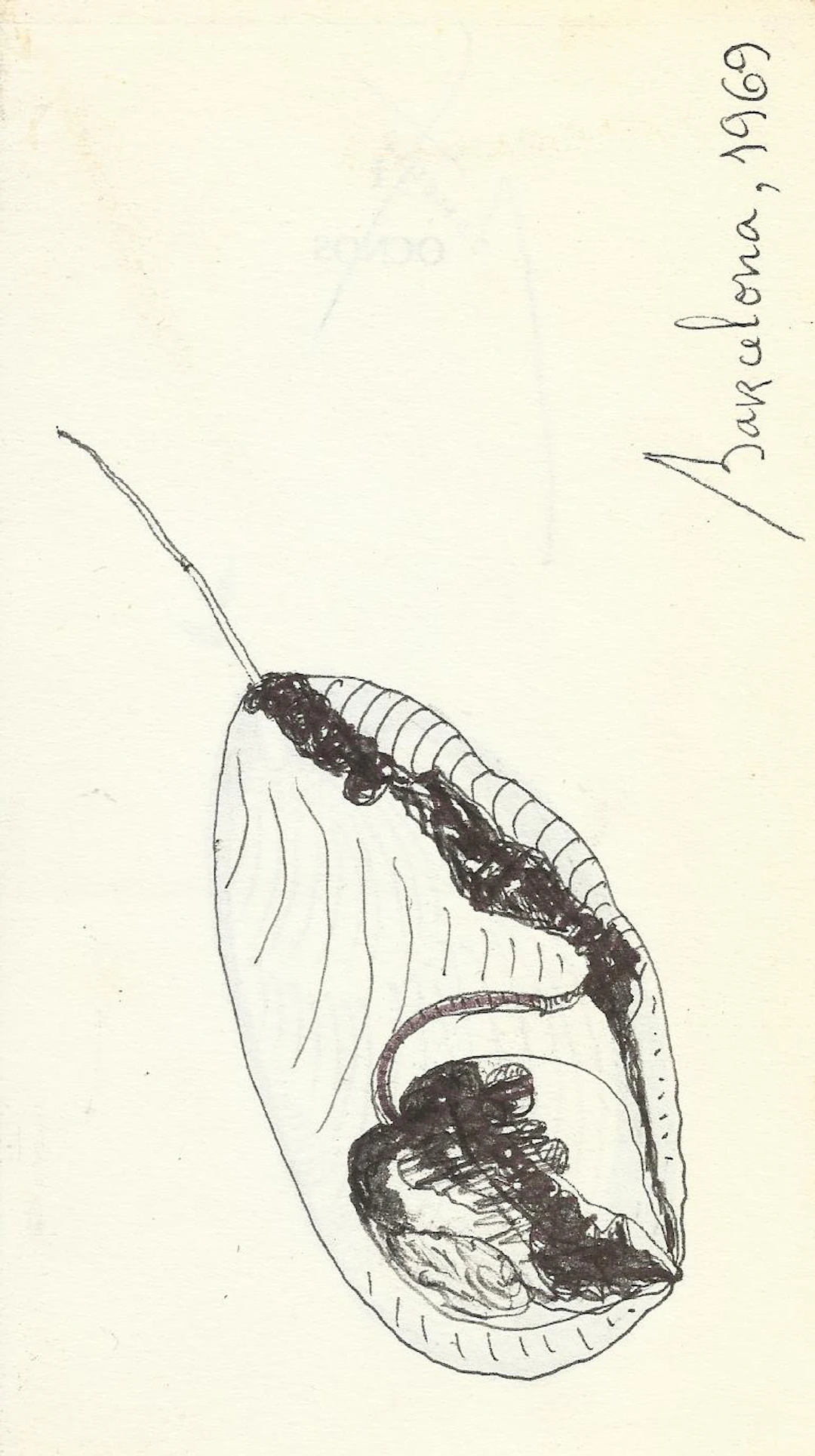 Antonio Beneyto. Ink drawing on paper. Surrealism. Hand-signed. 18