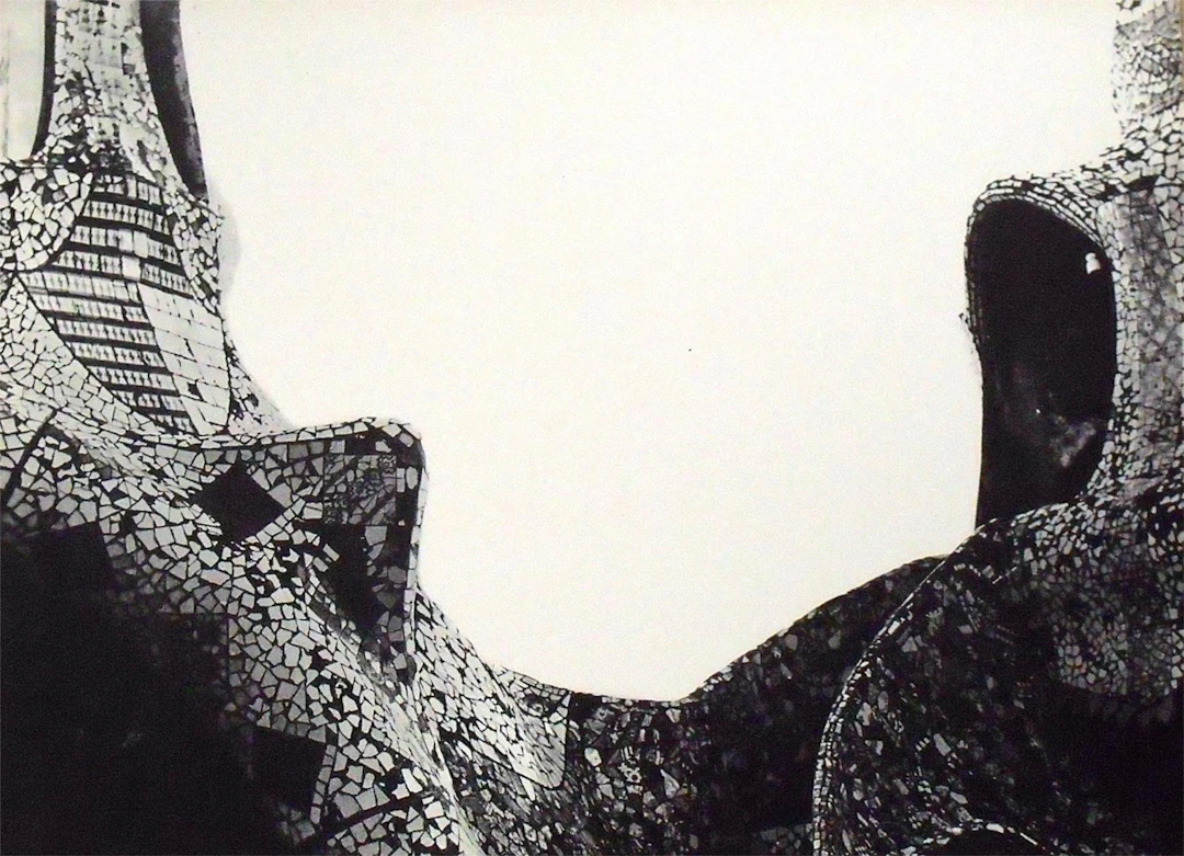 Leopoldo Pomés. Photography "La Pedrera" Gaudí. Dry stamp of the René
