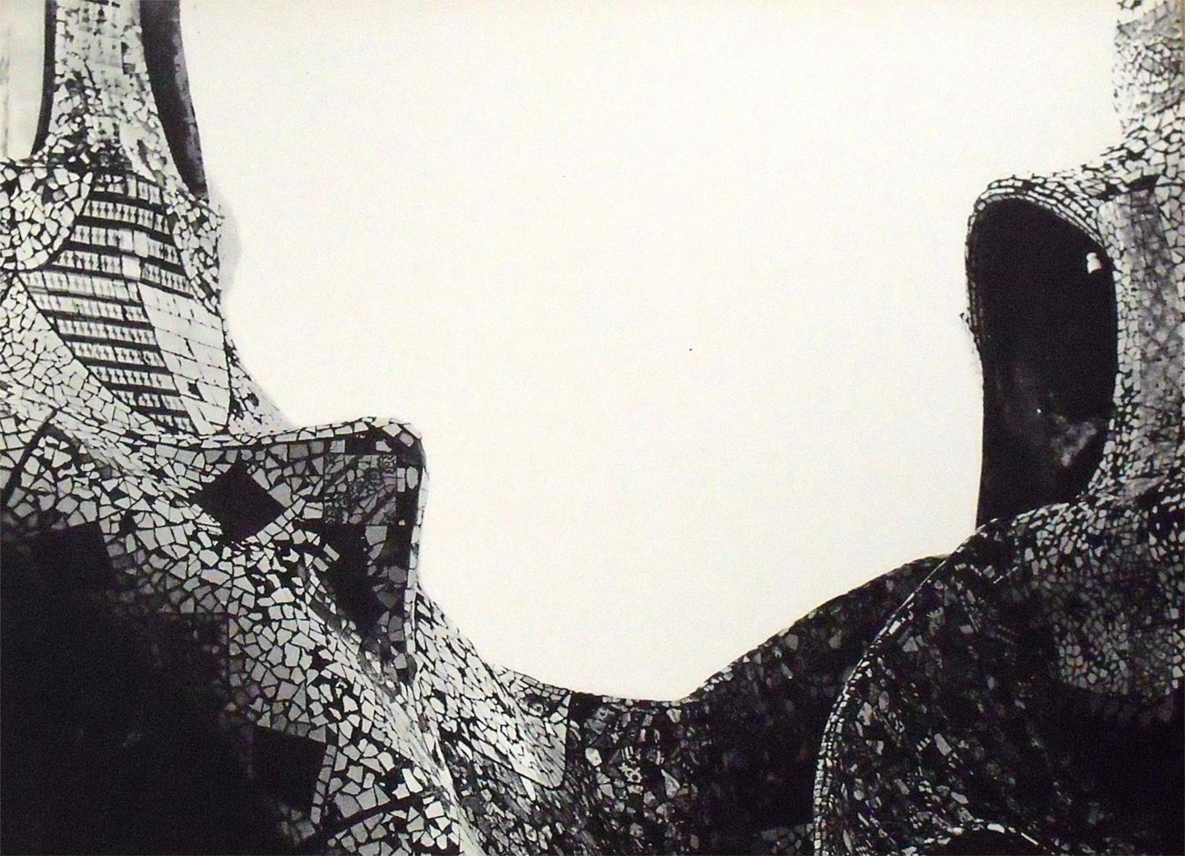 Leopoldo Pomés. Photography "La Pedrera" Gaudí. Dry stamp of the René