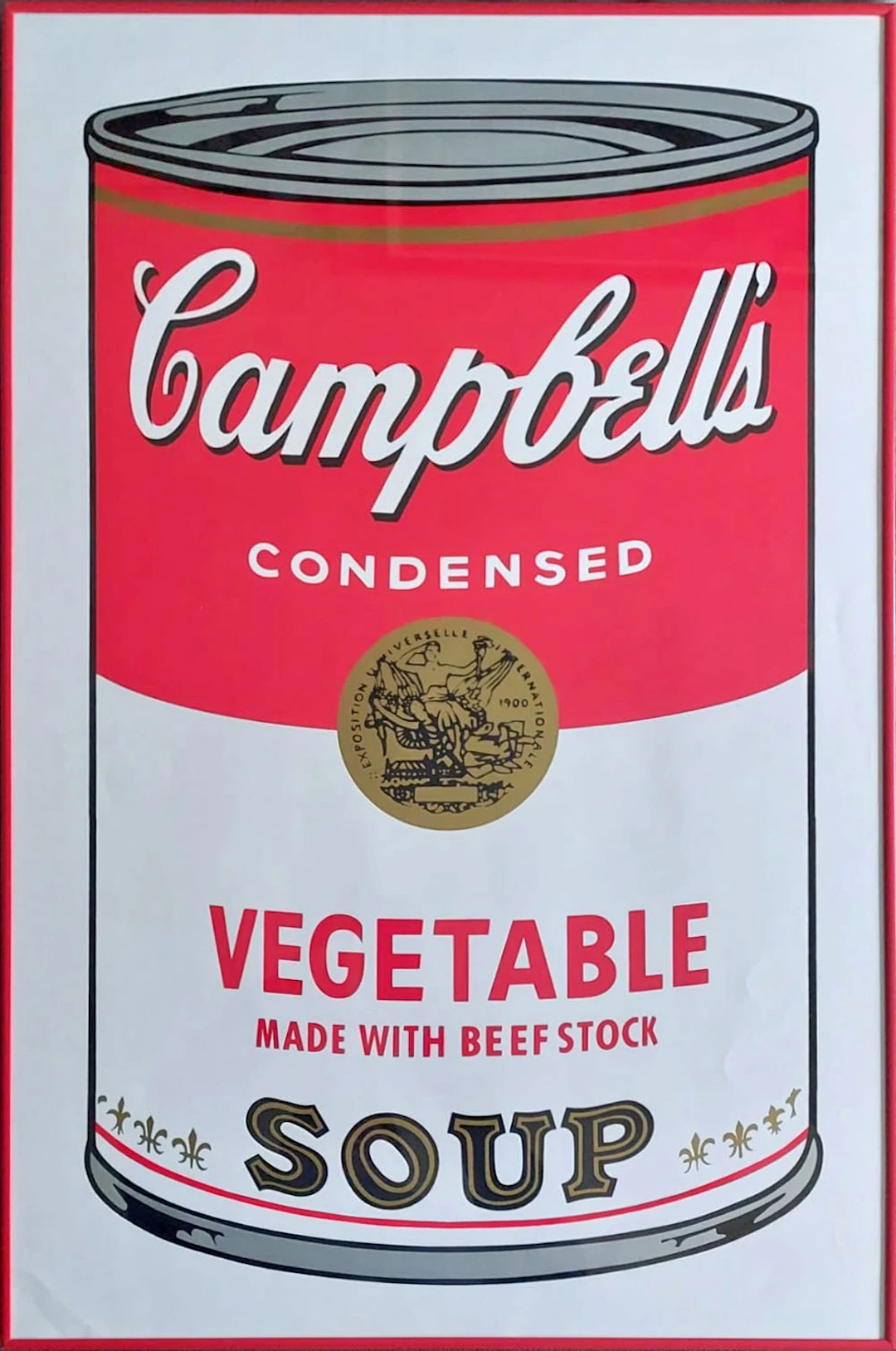 Andy Warhol: VEGETABLE. Campbell's soup.