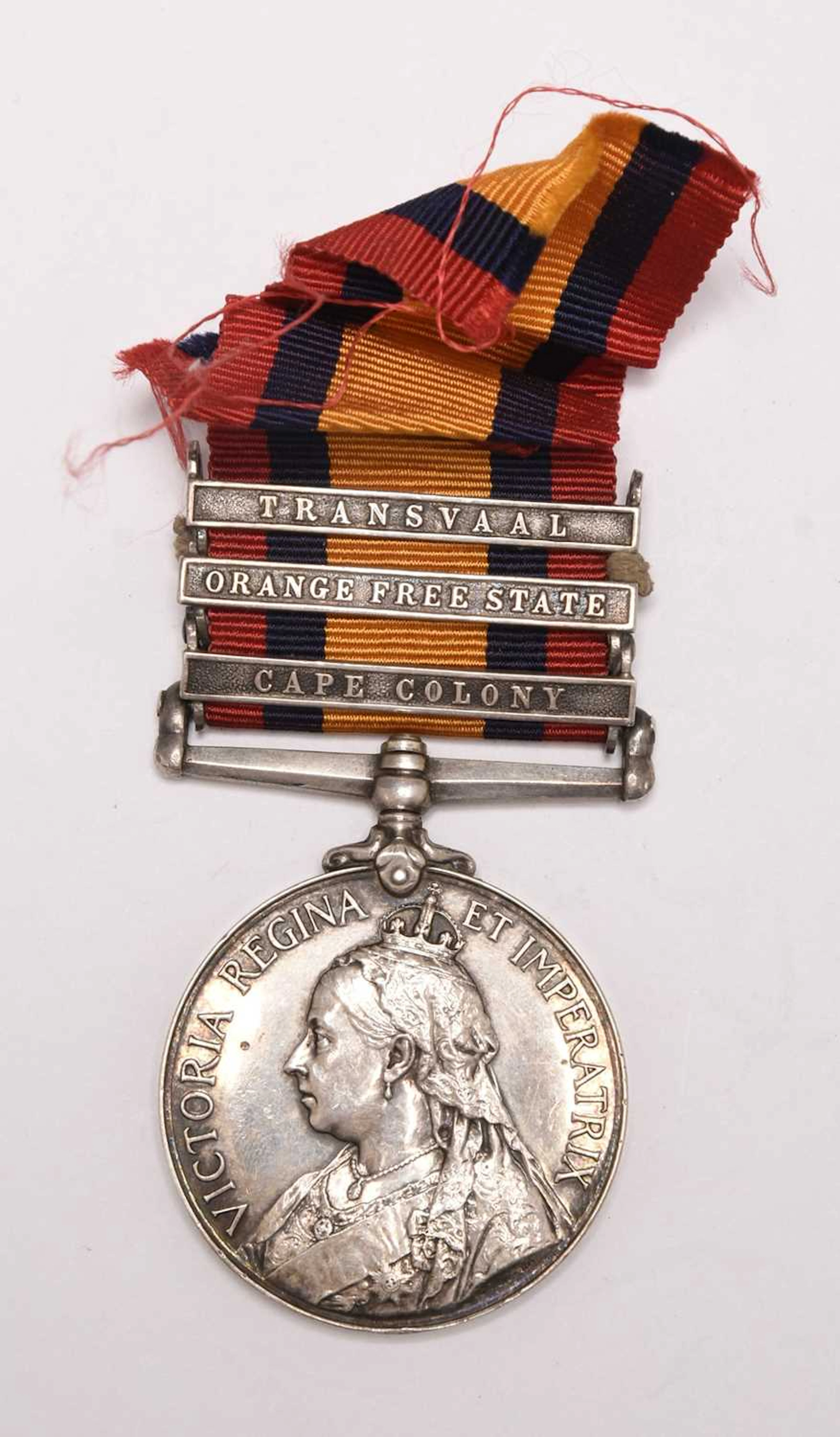 Boer War QSA, 3 Clasps — Lieut. C.V.R. Thomas, Cheshire Regiment