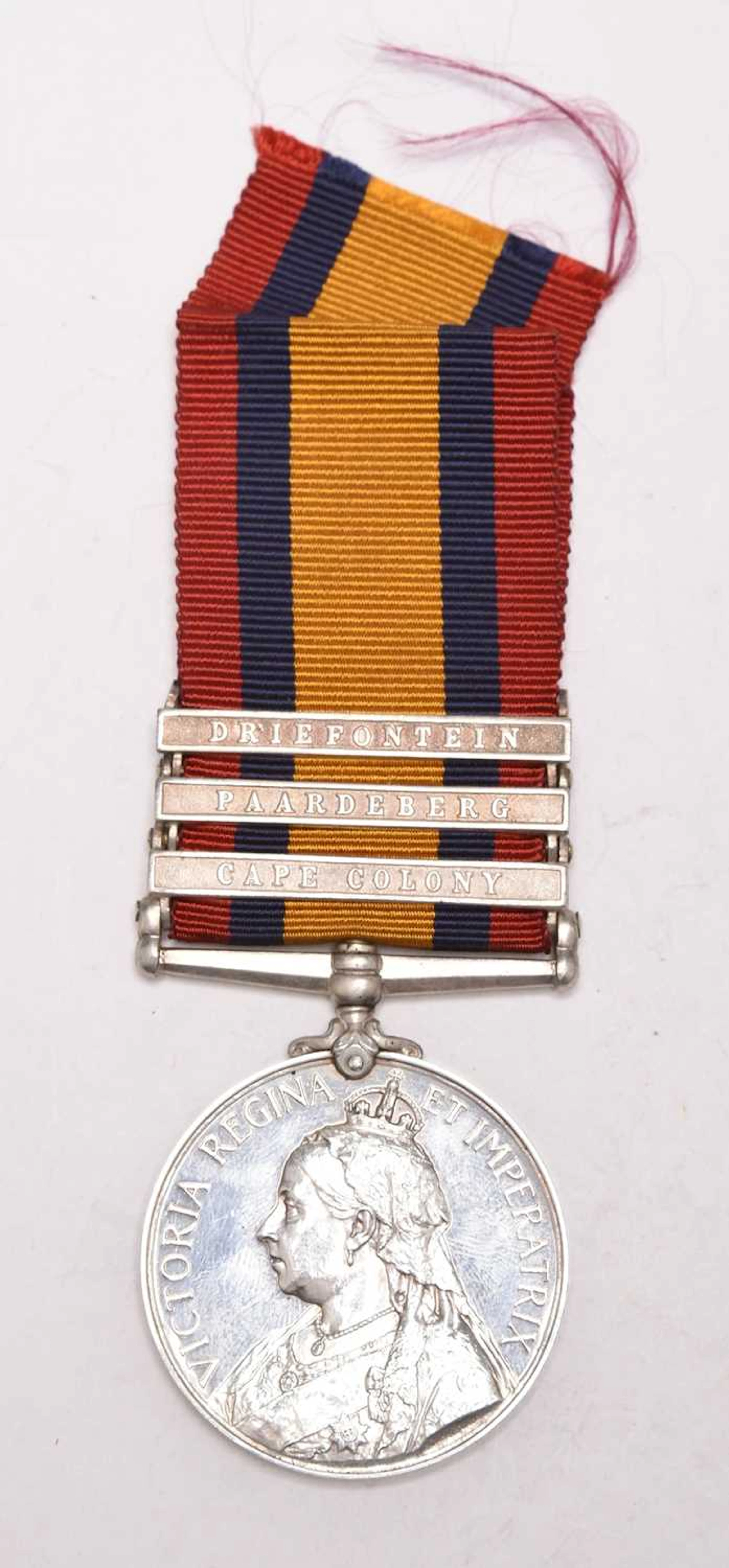 Boer War QSA Casualty Medal, 3 Clasps — Pte. W. Hughes, KSLI