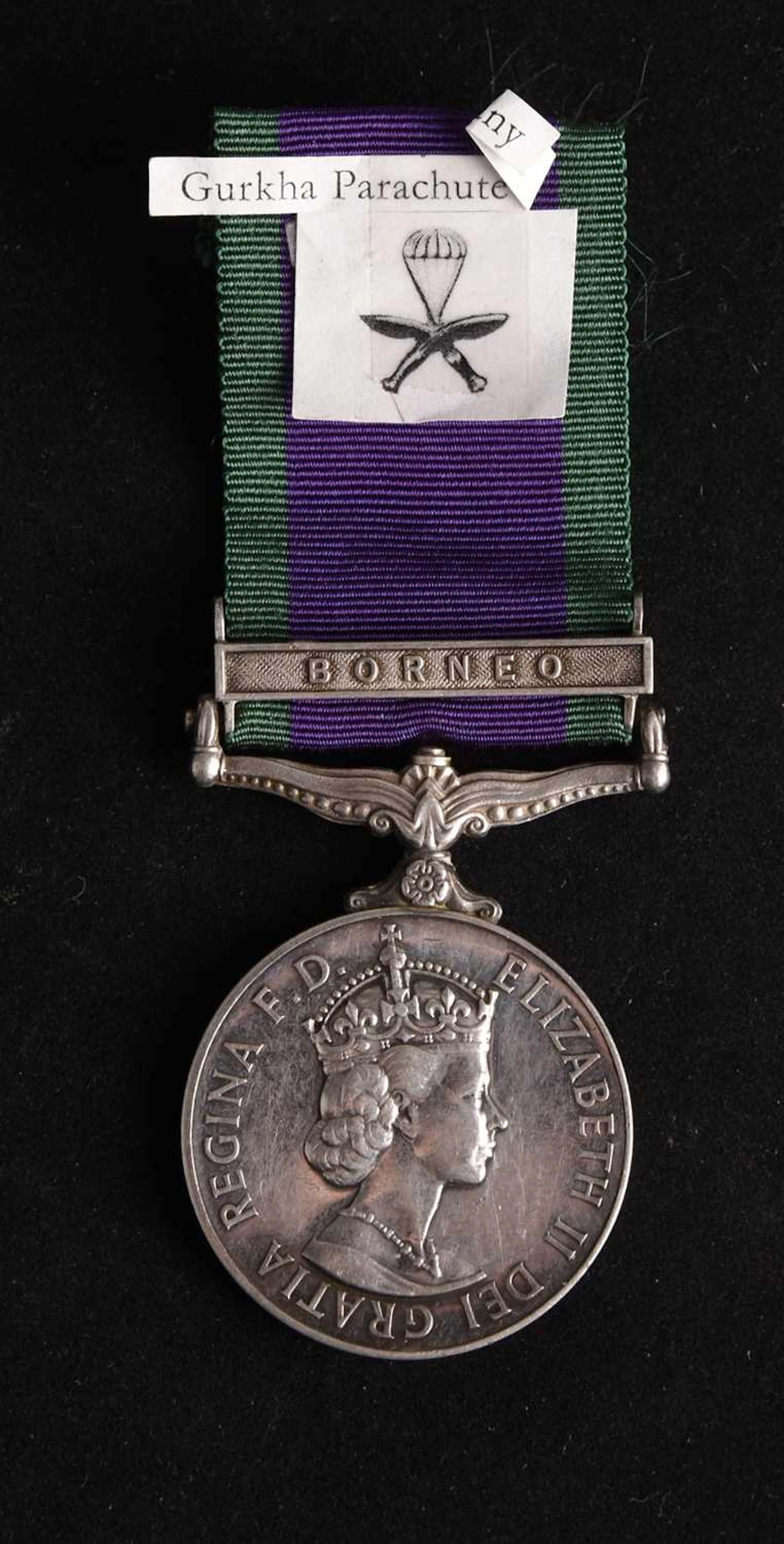 General Service 1962–2007, 1 Clasp Borneo — Rifleman Ranbahadur Rai
